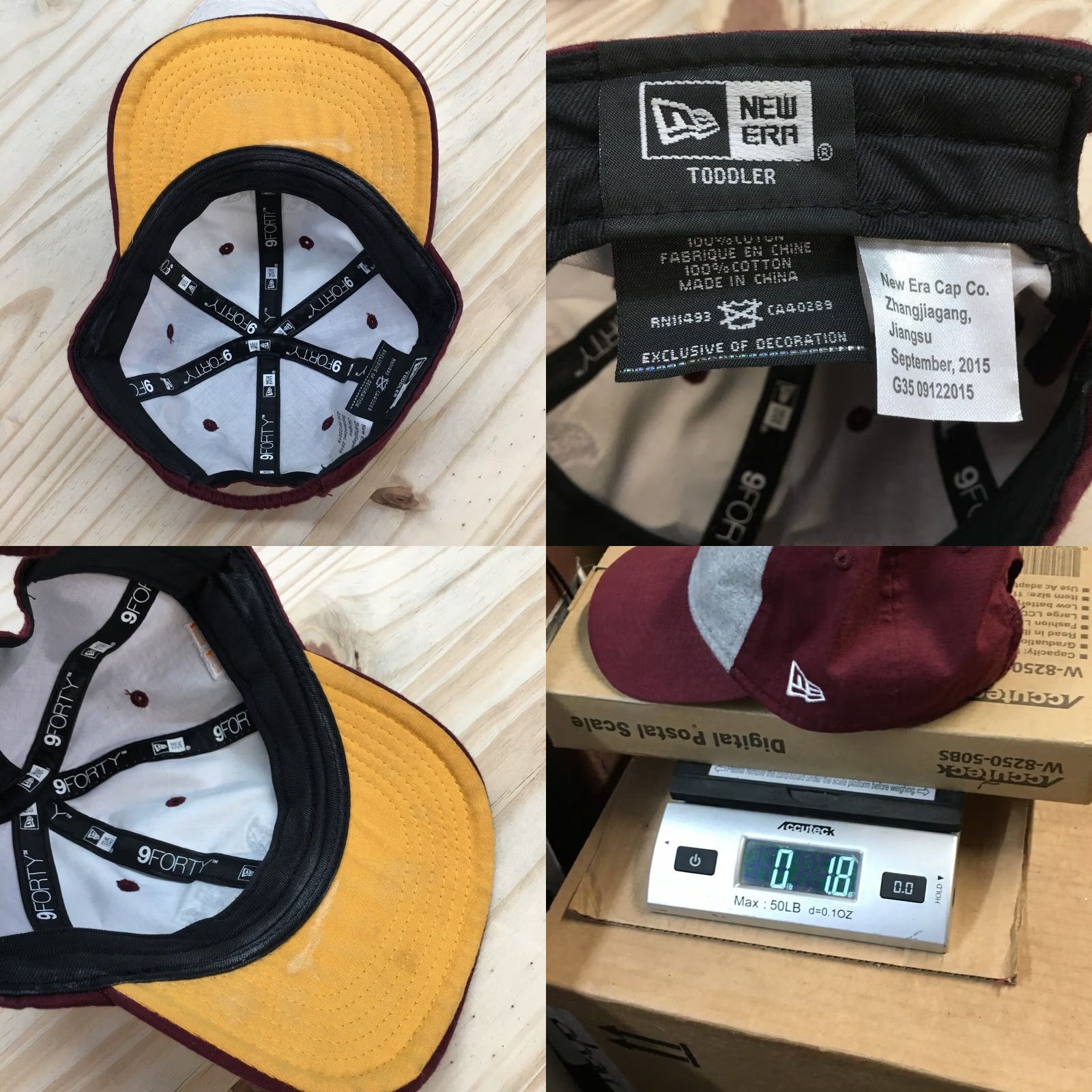 New Era Minnesota Golden Gopher Baseball Cap Hat Mens One Size Maroon Gray New Era Size ONE SIZE - 8 Thumbnail