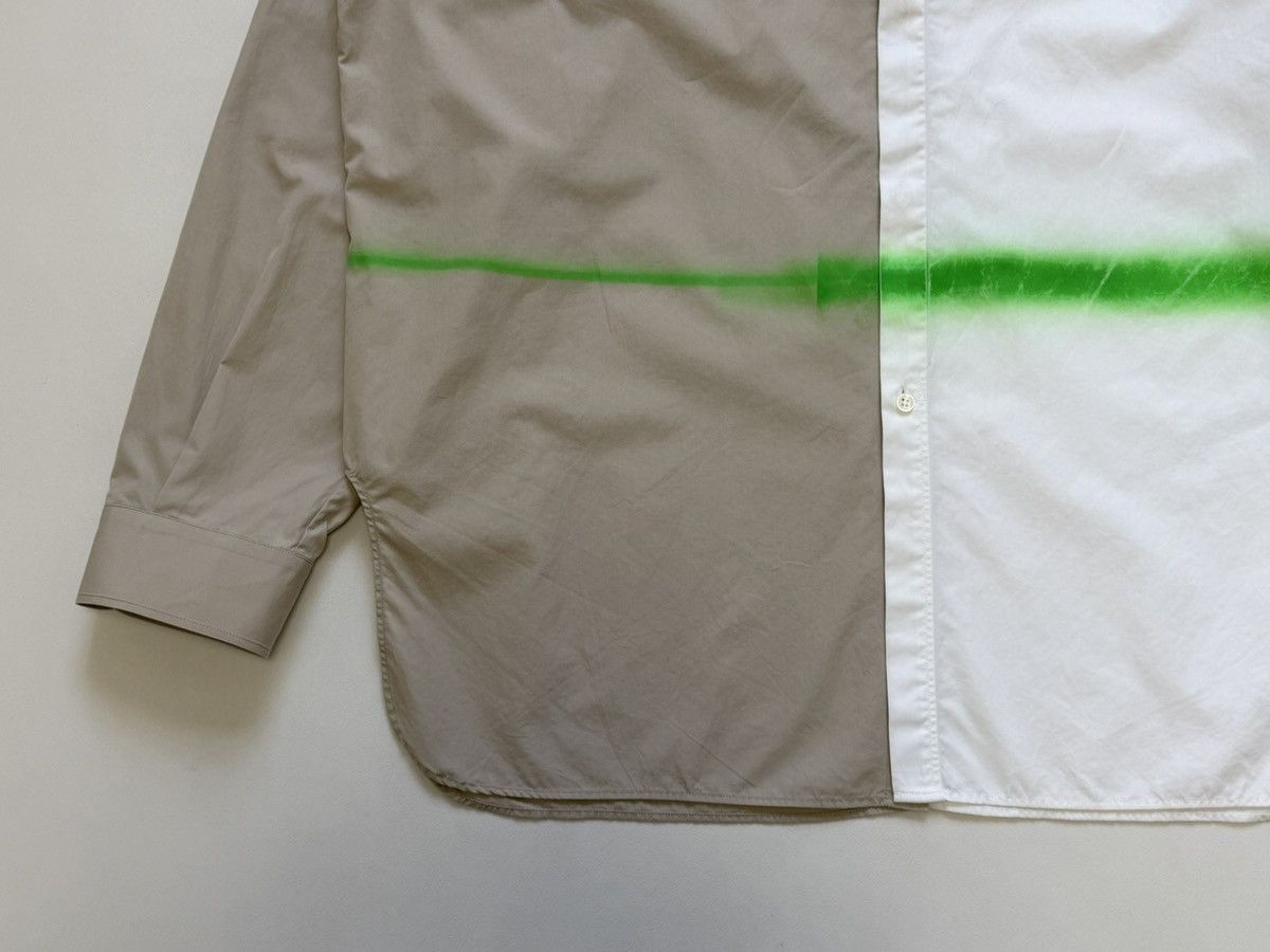 Maison Margiela A/W 17 Sample Split Colour Spray Paint Print Shirt Size US XL / EU 56 / 4 - 8 Thumbnail