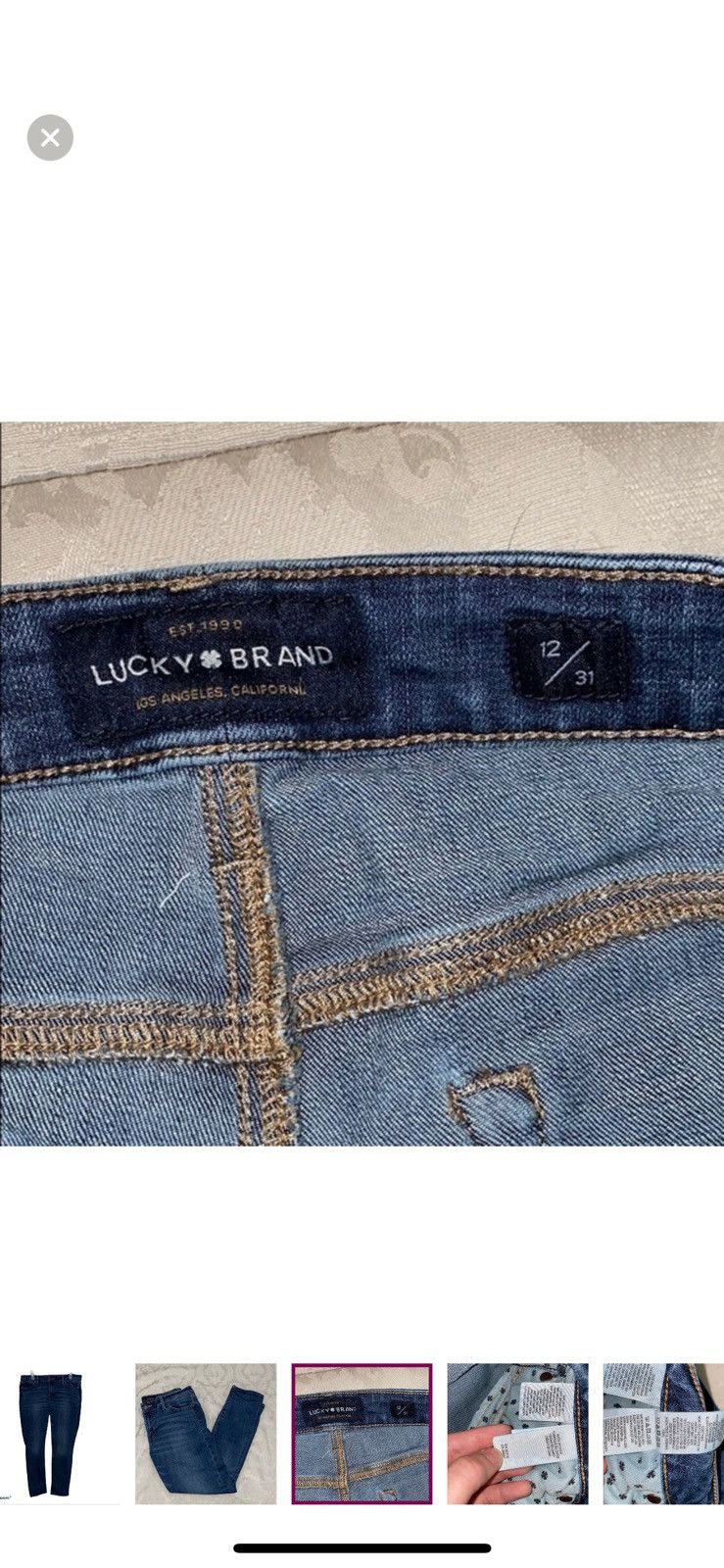 Lucky Brand Lucky brand Lolita skinny jeans size 12 Size 34" / US 12 / IT 48 - 3 Thumbnail