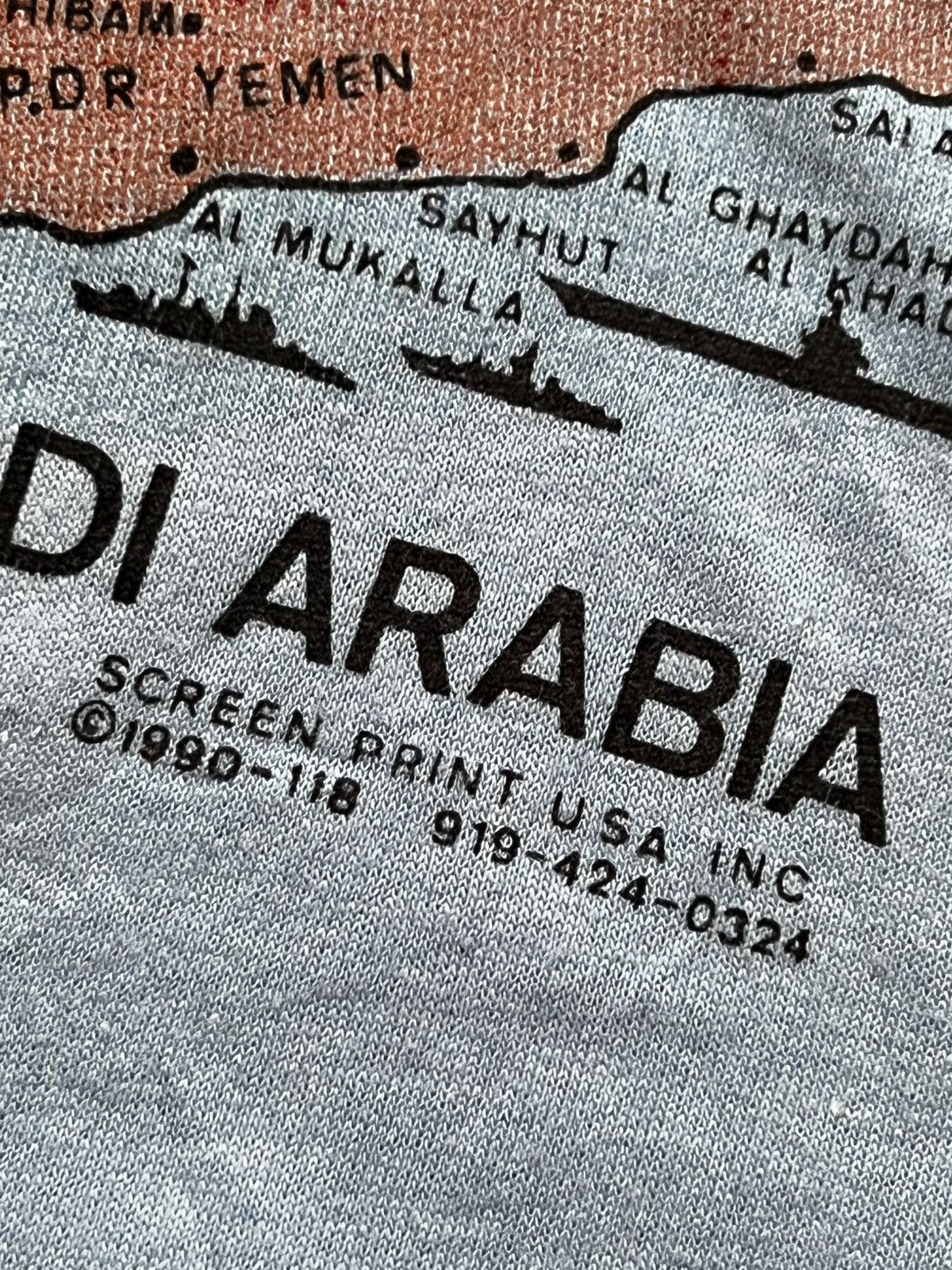 Vintage 🔥HOT DROPS🔥90s VINTAGE OPERATION DESERT SHIELD SAUD ARABIA Size US XXL / EU 58 / 5 - 4 Thumbnail