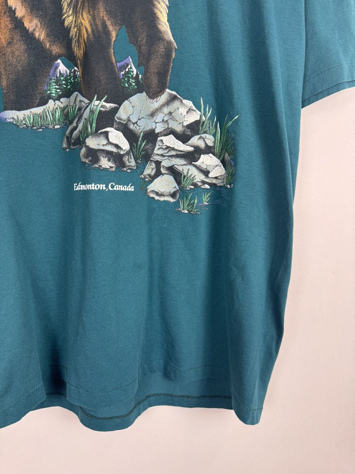 Vintage Vintage 1990s Bear Nature Tee Size US XL / EU 56 / 4 - 3 Thumbnail