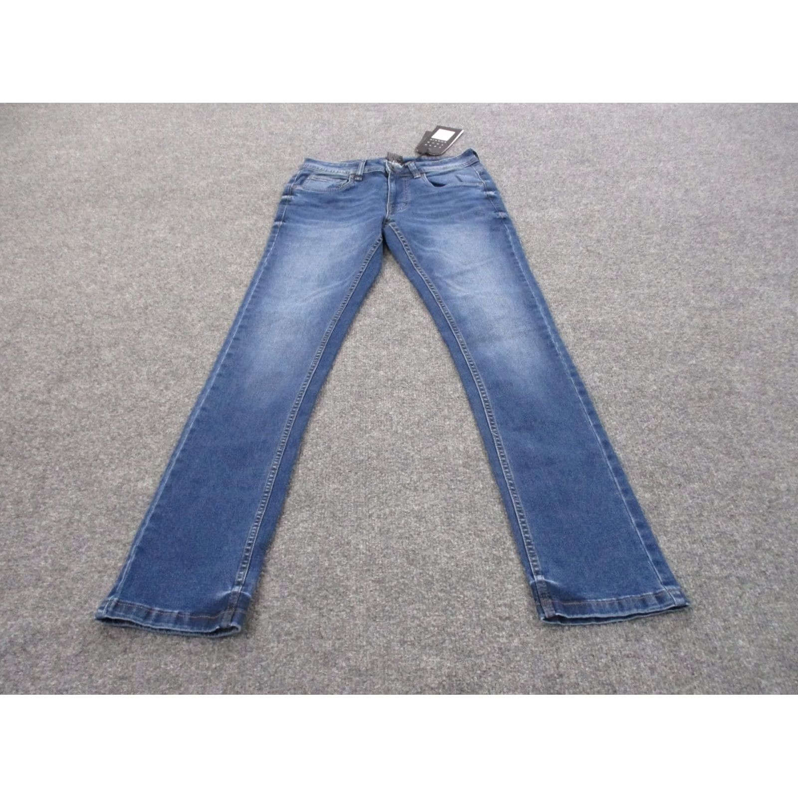 Denime Perfect Jean NYC Jeans Mens 28 X 32 Blue Denim Slim Straight Casual NEW Jeans Mens 28 X 32 Blue Denim Straight Casual Vintage? Size US 28 / EU 44 - 2 Thumbnail