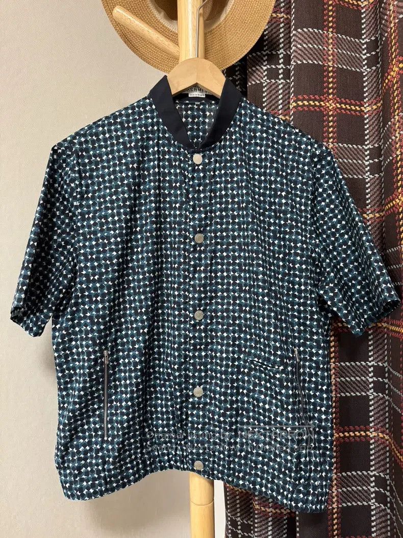 Hermes Hermes Jacket shirt, short-sleeved jacket, hem with elasti Size US XS / EU 42 / 0 - 1 Thumbnail
