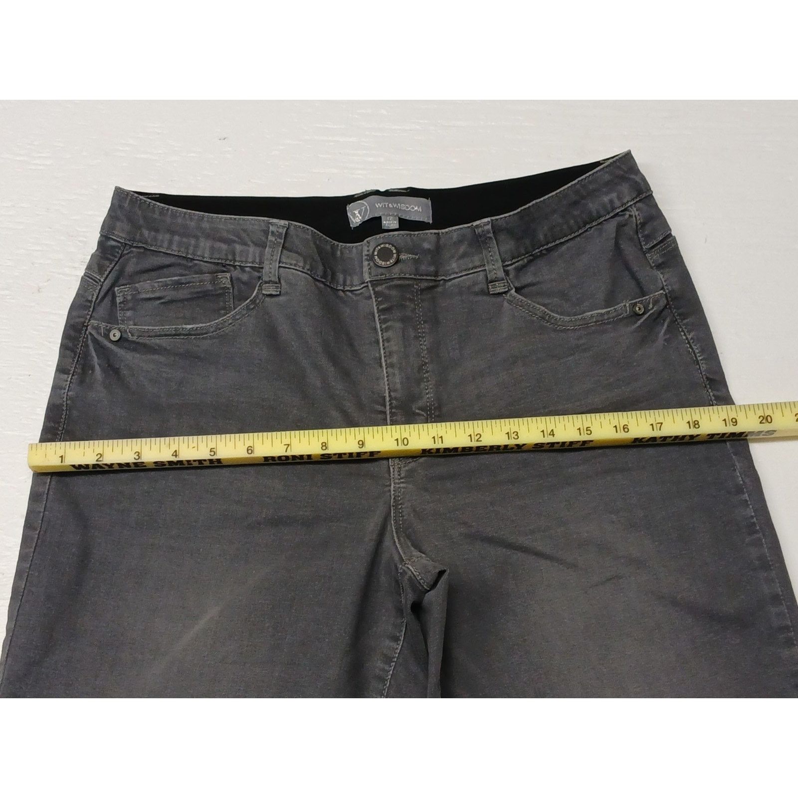 Other Wit & Wisdom Gray (12) Womens Comfort Casual Jeans Size 34" / US 12 / IT 48 - 5 Thumbnail
