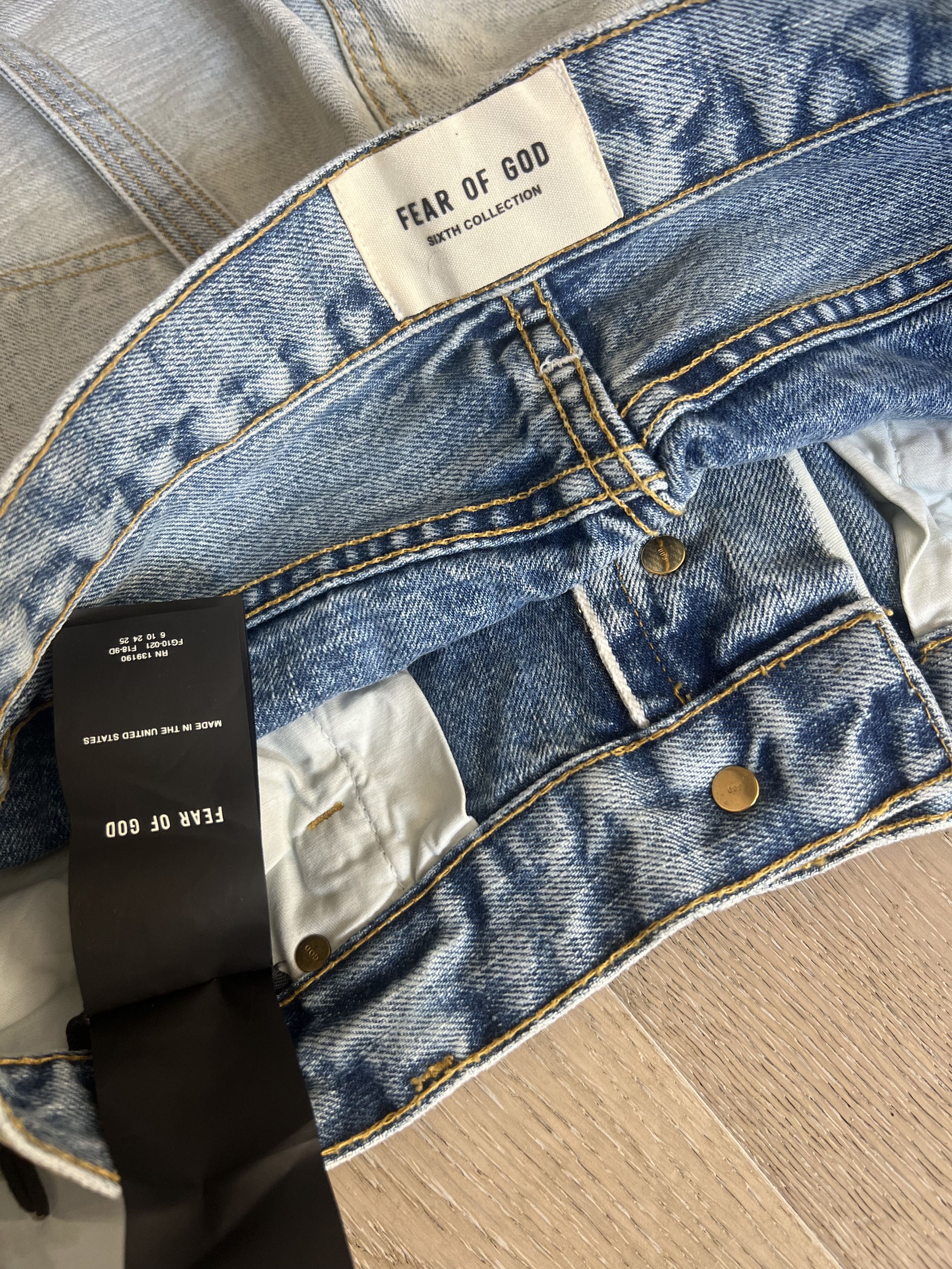 Fear of God $895+ FEAR OF GOD Belted Denim INSIDE OUT Jeans Sixth Size US 32 / EU 48 - 9 Thumbnail