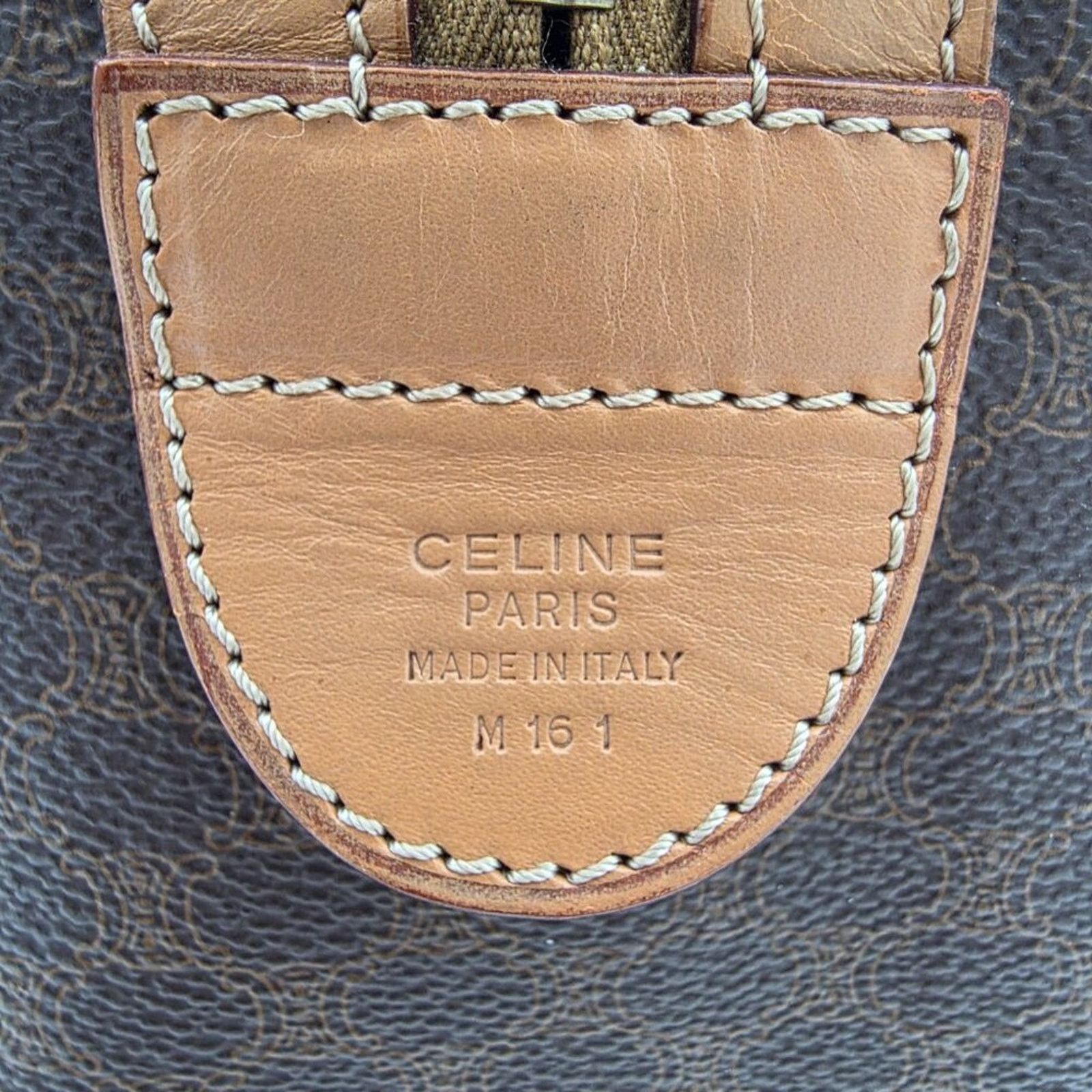 Celine Vintage Celine Macadam Boston Bag in Brown Size ONE SIZE - 4 Thumbnail