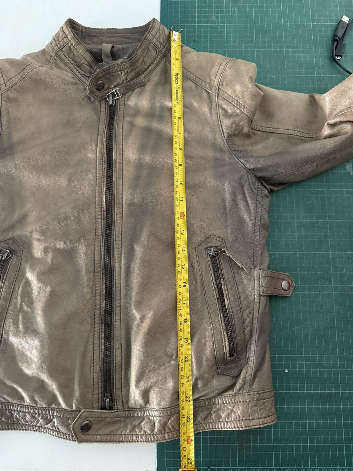 Vintage Natural faded The Jack Leather Jacket Size US S / EU 44-46 / 1 - 17 Thumbnail