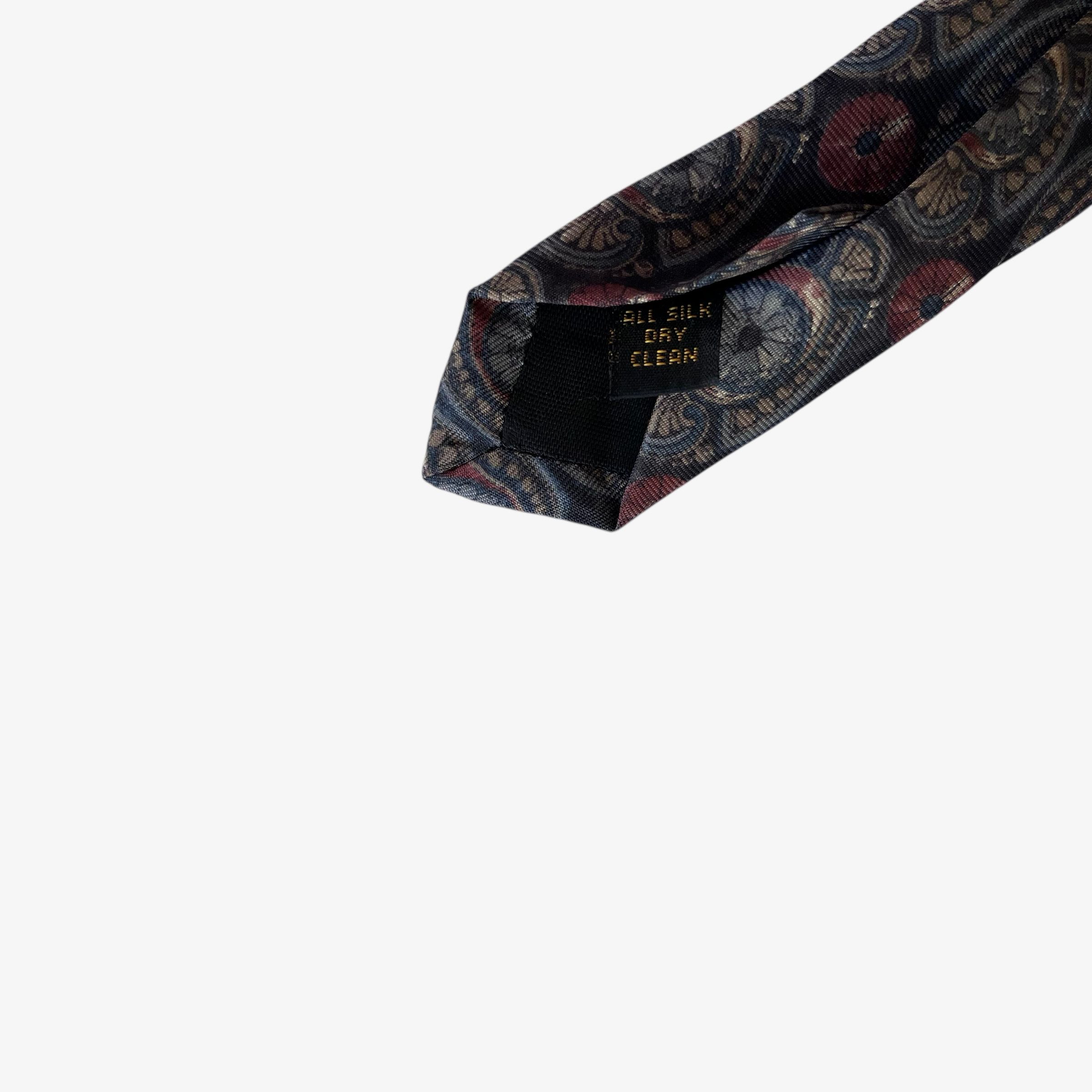 Van Heusen Vintage 90s Van Heusen 417 Geometric Art Deco Print Silk Tie Size ONE SIZE - 3 Thumbnail