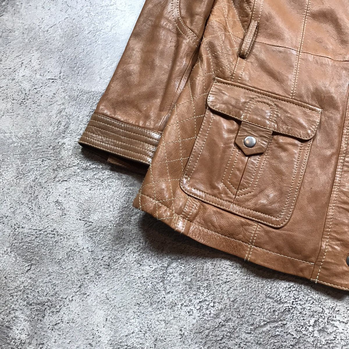 If Six Was Nine VINTAGE Y2K LEATHER JACKET JAPAN NAPOLEON STYLE STREETWEAR Size L / US 10 / IT 46 - 4 Thumbnail