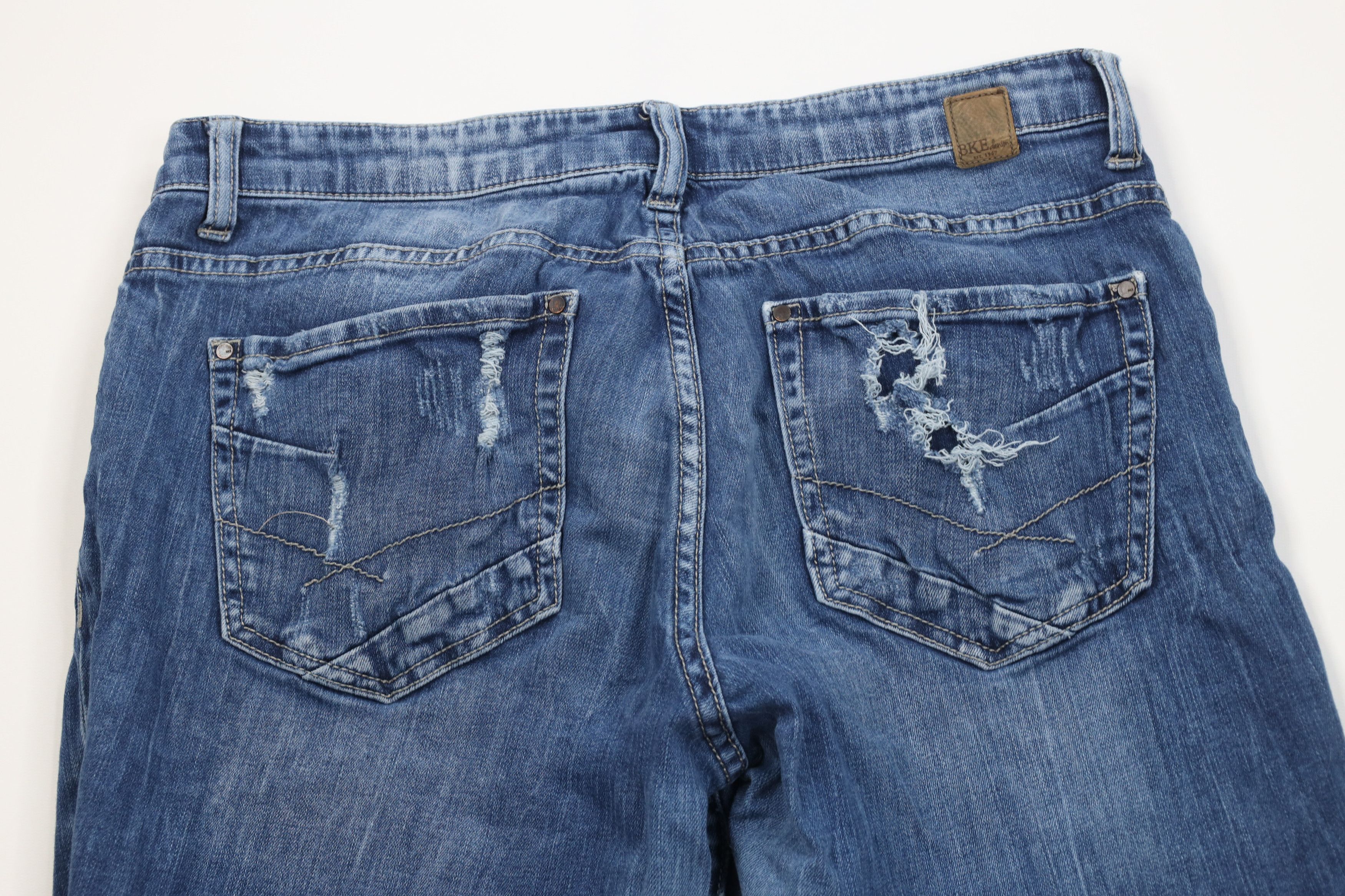 Vintage Buckle BKE Thick Stitch Payton Skinny Leg Stretch Jeans Size 31" - 9 Thumbnail