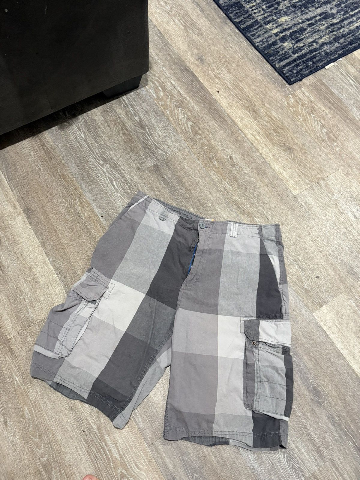 Ocean Pacific Vintage Y2K Ocean Pacific Op Men's Surf Plaid Cargo Shorts Size US 36 / EU 52 - 6 Thumbnail