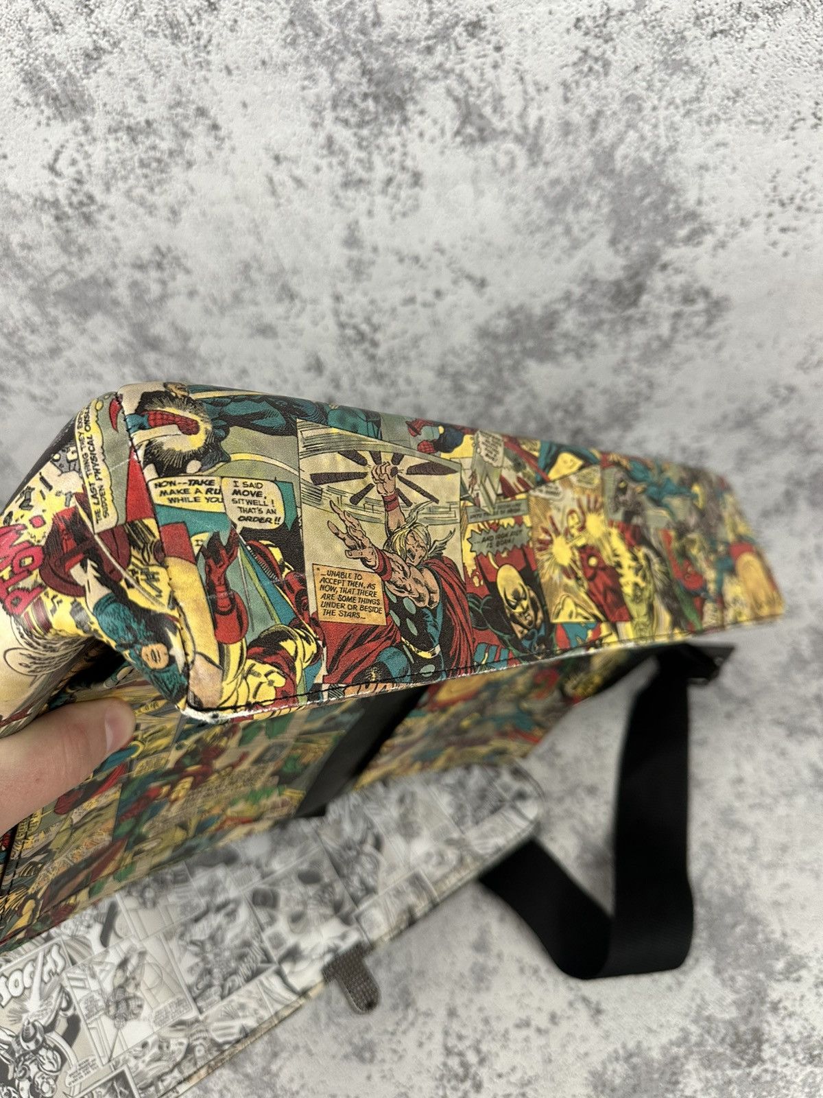 Marvel Comics Vintage Marvel Comics Print Messenger Bag Shoulder Satchel Size ONE SIZE - 10 Thumbnail