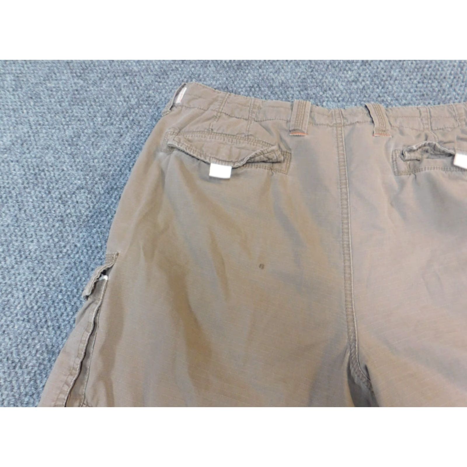 Vintage Lanesboro Mens Cargo Shorts 40W Brown Denim Cotton Flat Front Zip Casual Relaxed Regular 40in Waist Mens Cargo Shorts Brown Vintage? No. Size US 40 / EU 56 - 7 Thumbnail