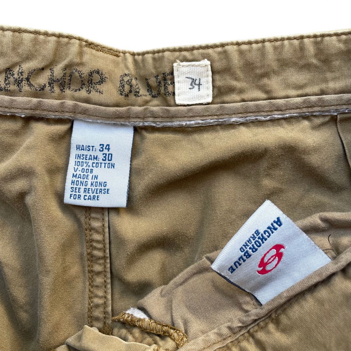 Anchor Blue Vintage Anchor Blue Cargo Pants Y2K Size 34x30 Size US 34 / EU 50 - 2 Thumbnail