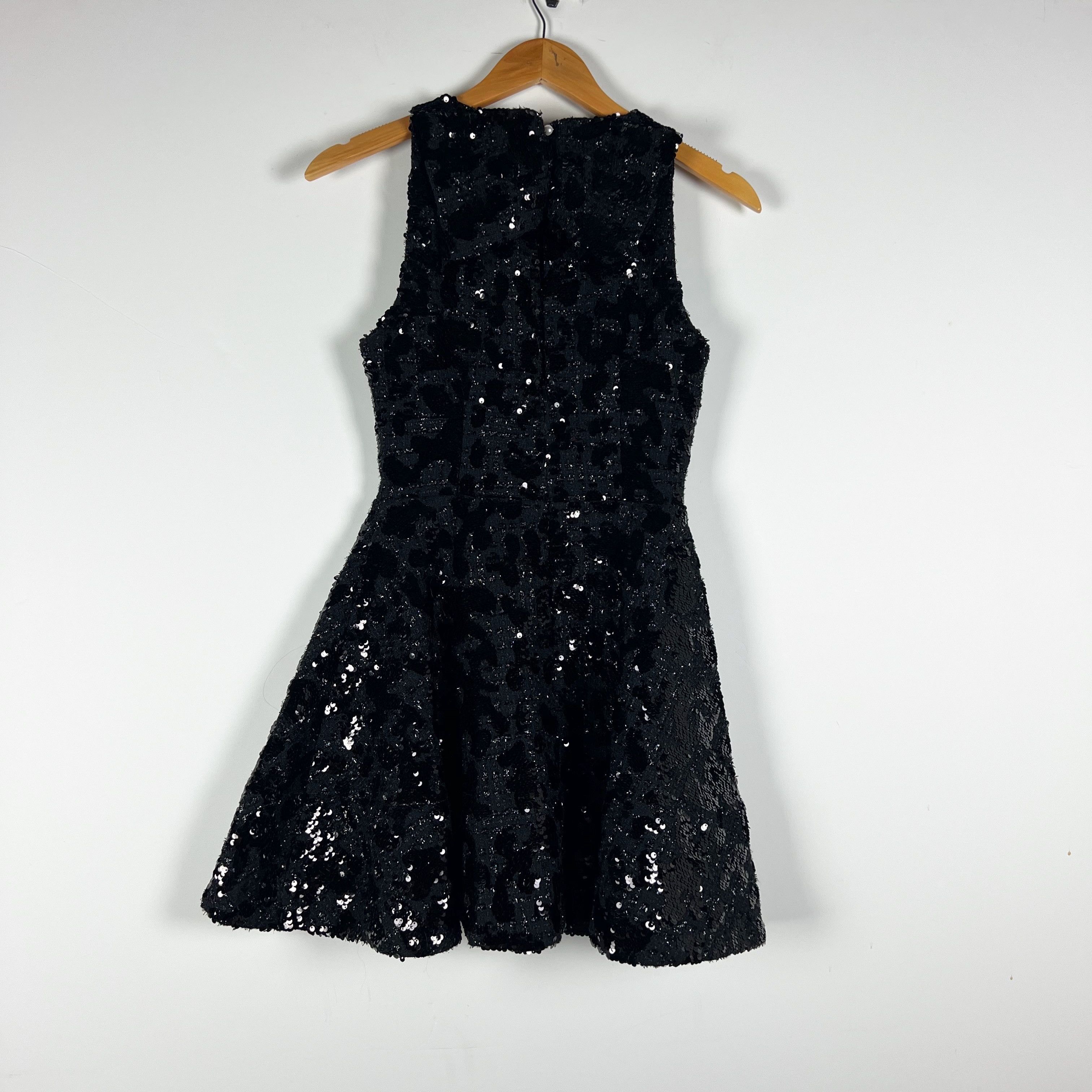 ELLIATT Elliatt Charlene Black Allover Sequin Size XXS / US 00 / IT 34 - 4 Thumbnail