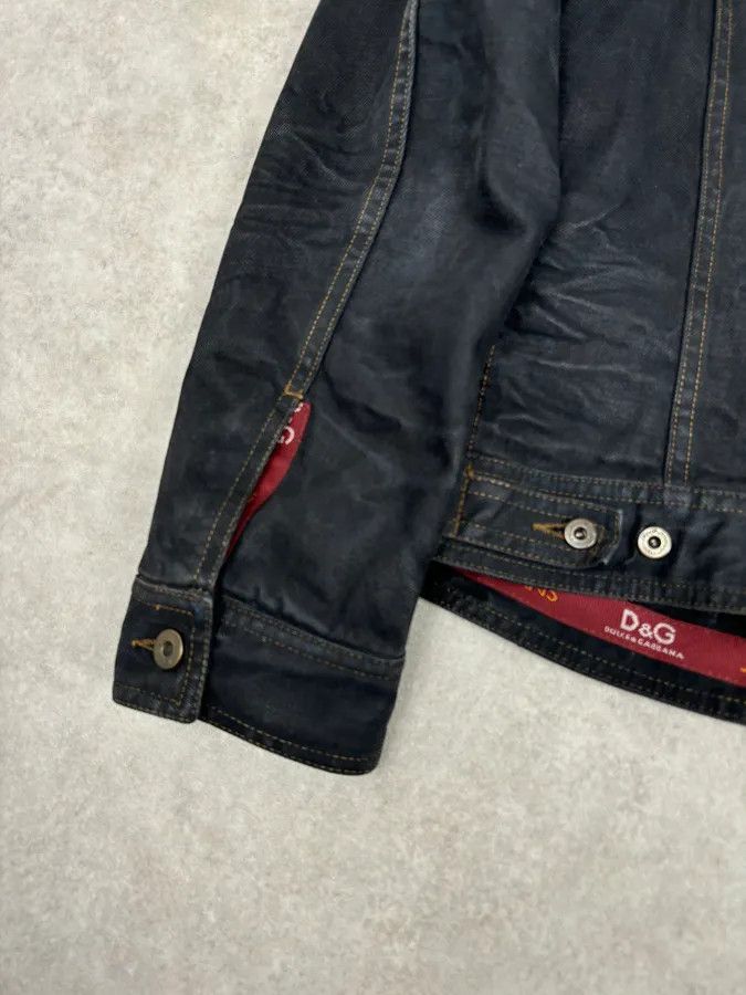 Dolce & Gabbana AW2003 Dolce & Gabbana Black Faded Denim Raw Denim Jacket Size US L / EU 52-54 / 3 - 8 Thumbnail