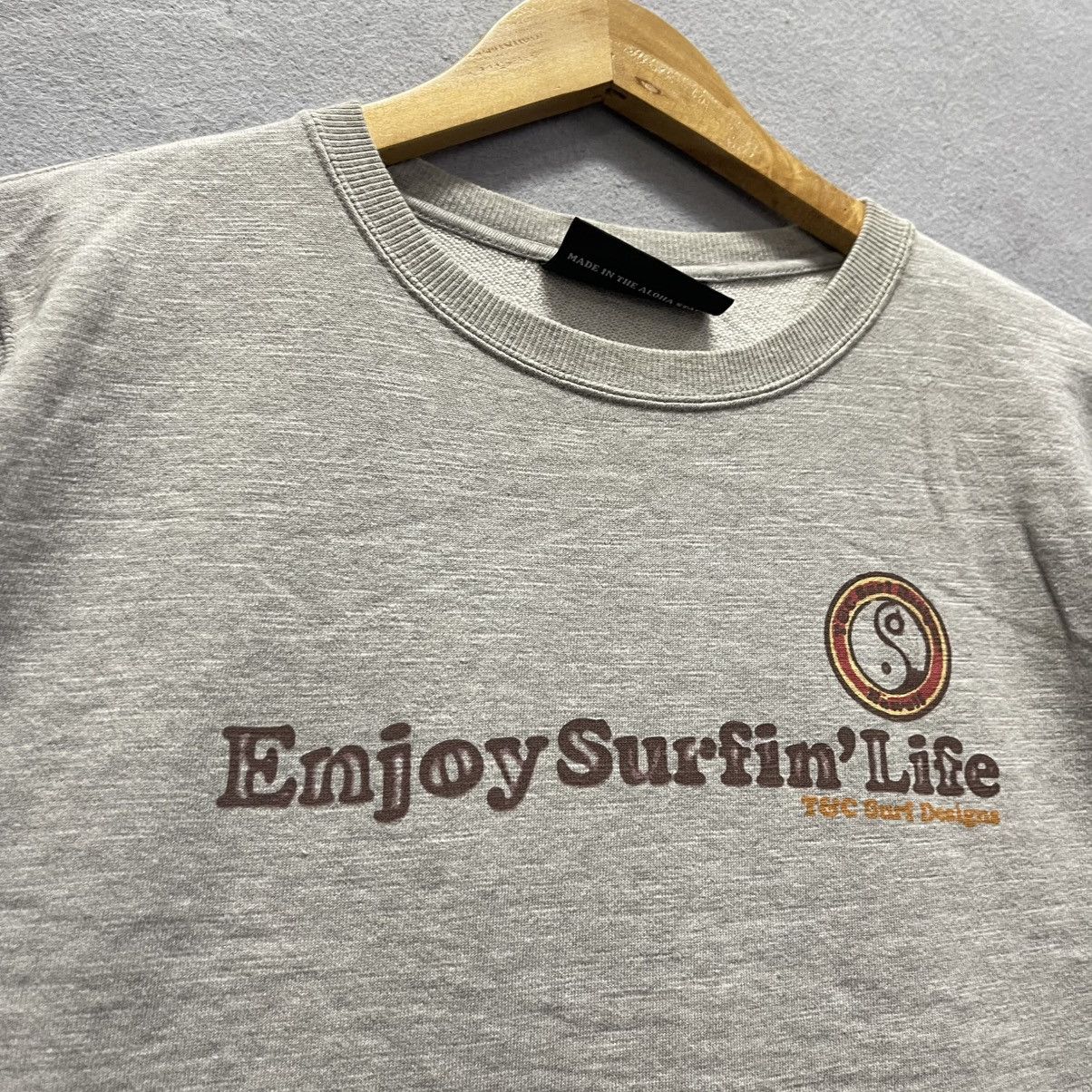 Vintage T&C Surf Designs “Enjoy Surfin’ Life” Sweatshirt – Gray Size US L / EU 52-54 / 3 - 5 Thumbnail