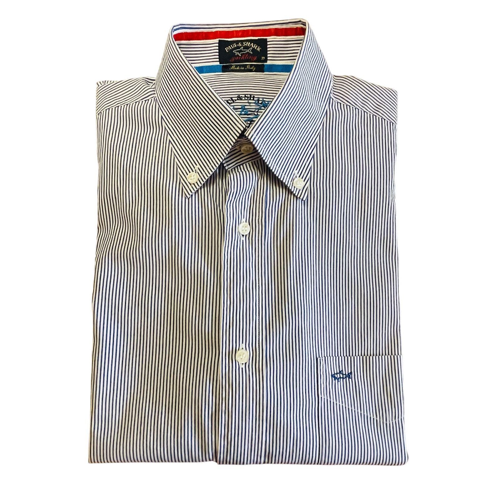 Paul & Shark Paul & Shark Pinstripe Button-down Shirt Size 39 or US M Size US M / EU 48-50 / 2 - 1 Thumbnail