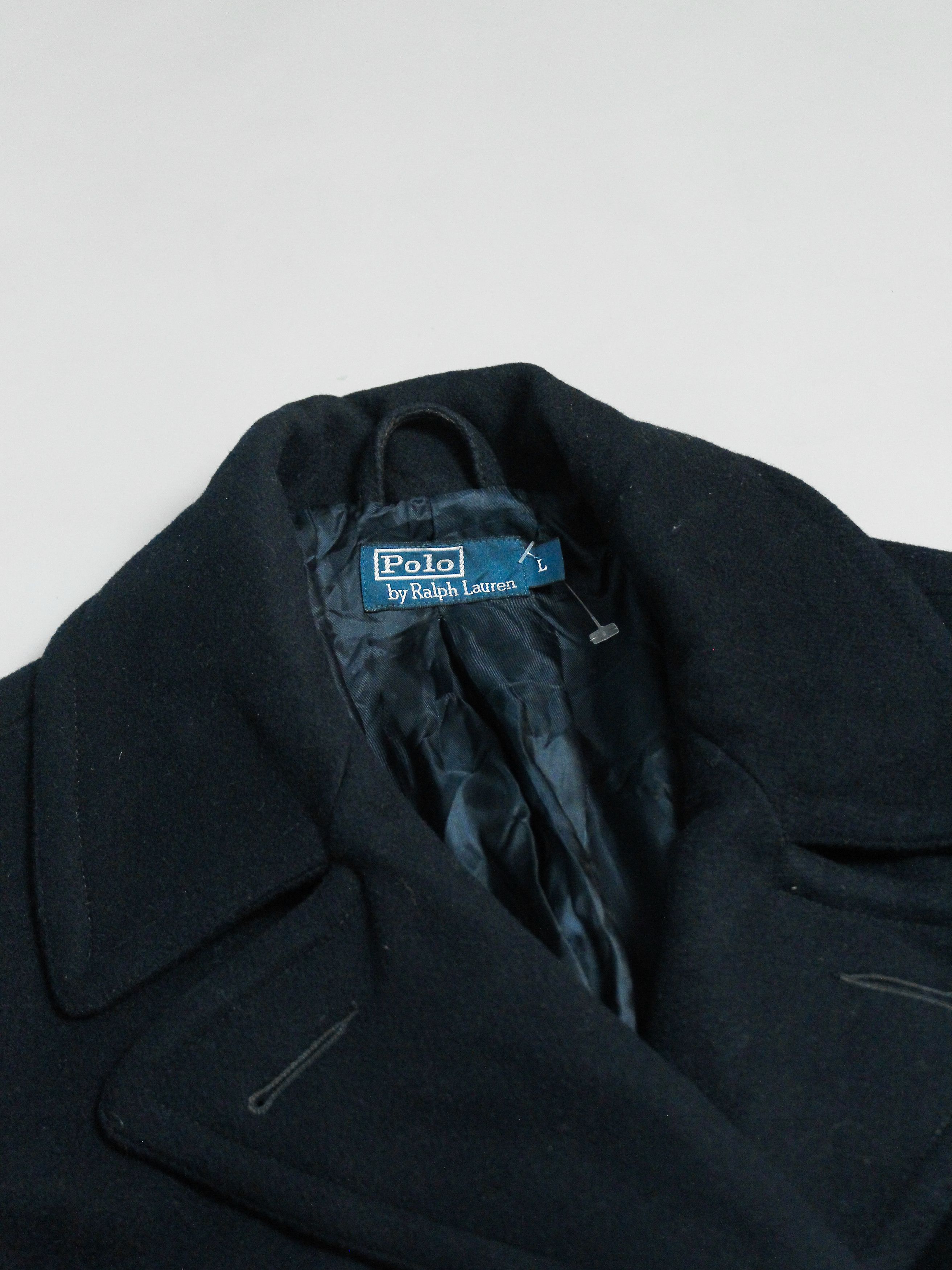 Polo Ralph Lauren POLO RALPH LAUREN DOUBLEBREASTED MENS WOOL COAT BLUE L Size US L / EU 52-54 / 3 - 13 Thumbnail