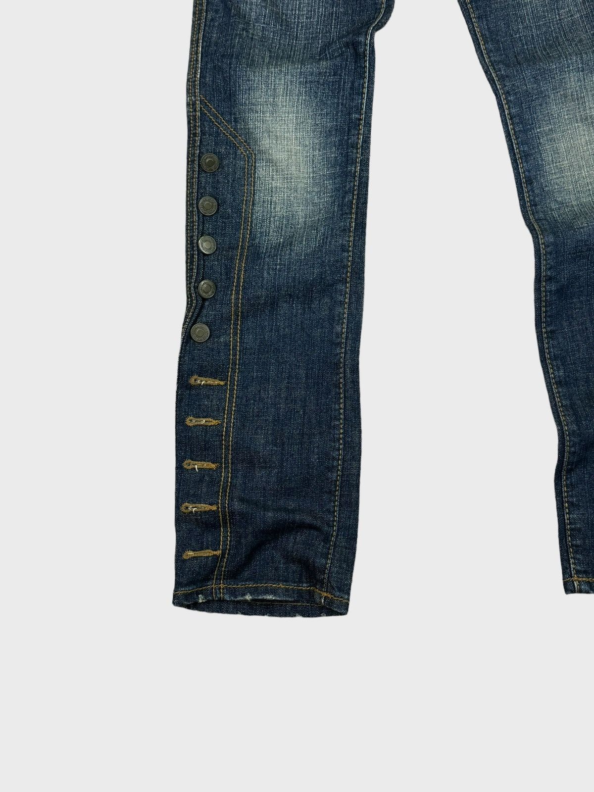 Designer × Japanese Brand MISS ALICE Nice Button Design Denim Pant Size US 26 / EU 42 - 7 Thumbnail