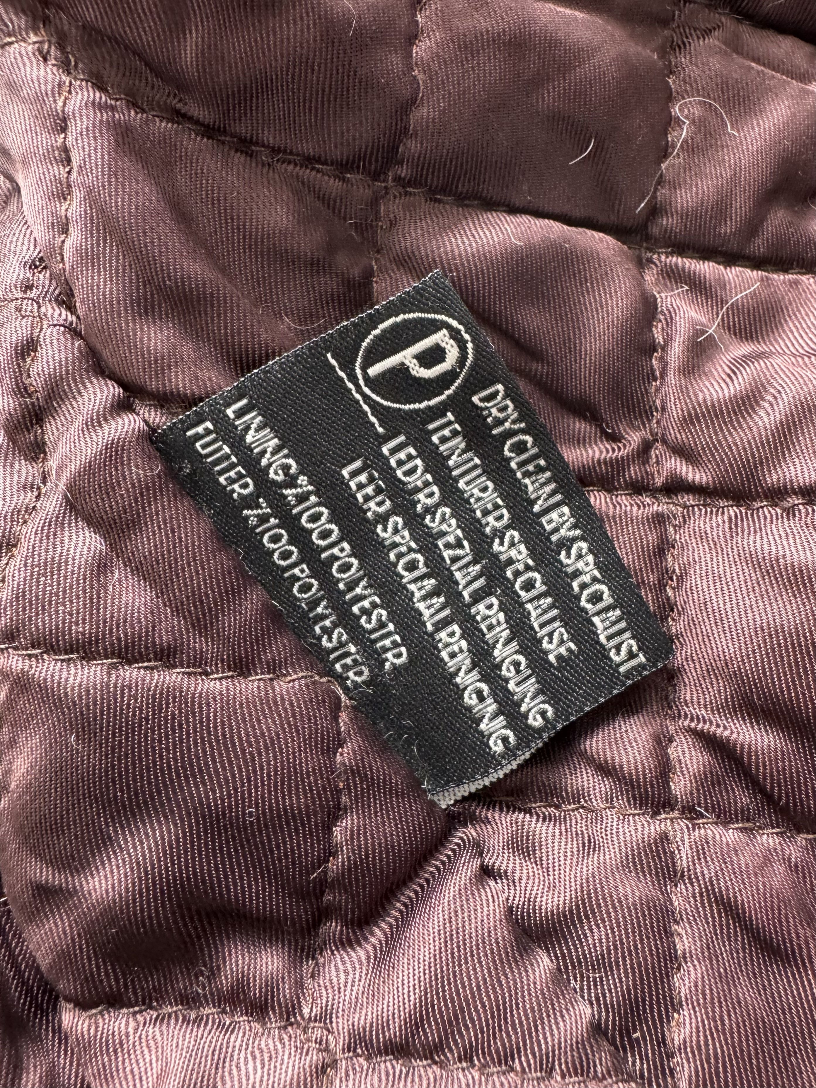 Vintage Vintage Cropped Leather Jacket With Real Fur (B250)D15E2 Size S / US 4 / IT 40 - 13 Thumbnail