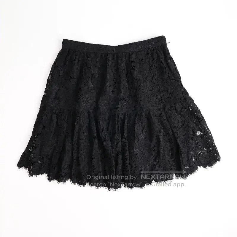 Yves Saint Laurent YSL Black Lace Short Skirt in XS Size . Size 23" - 1 Thumbnail