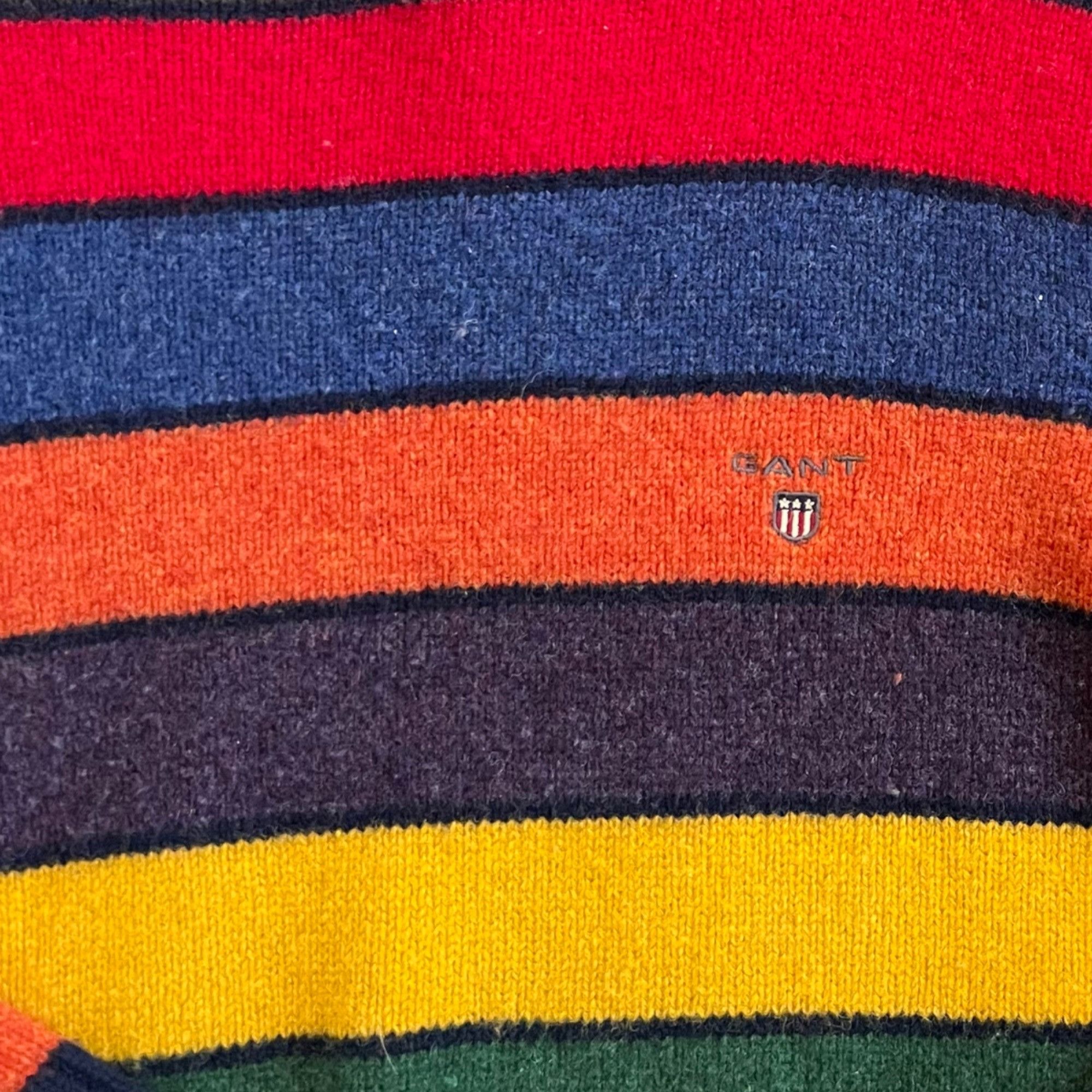 Gant Gant 100% Wool Striped Crewneck Sweater L Size US XL / EU 56 / 4 - 4 Thumbnail