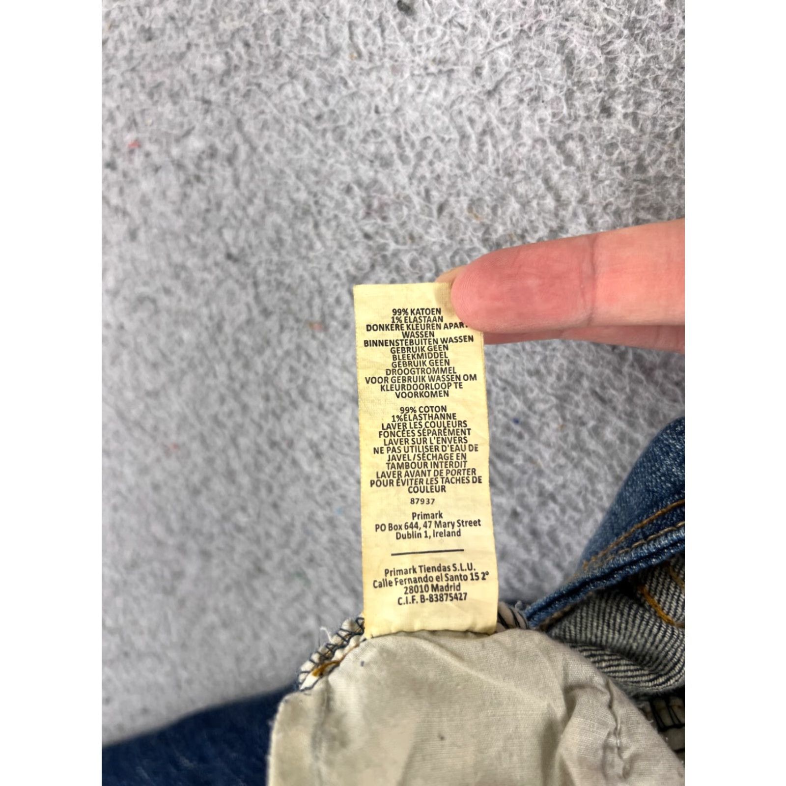 CO Denim Co Jeans Womens 14 Blue Denim Flared Low Rise 33x30 Cotton Blend 5-Pocket Zipper Distressed Regular Size 14 Womens Jeans Size 36" / US 14 / IT 50 - 7 Thumbnail