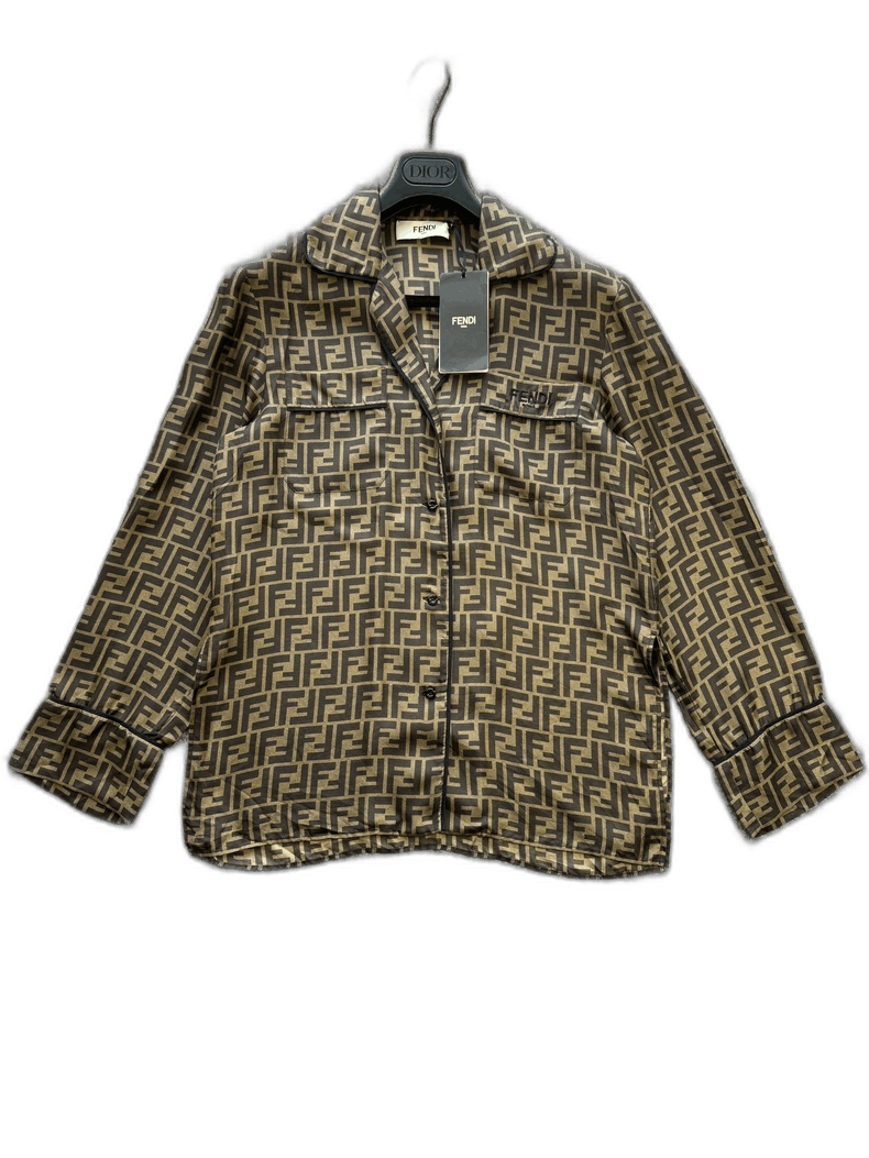 Fendi Fendi Silk Printed Sleep Shirt Size US M / EU 48-50 / 2 - 1 Thumbnail