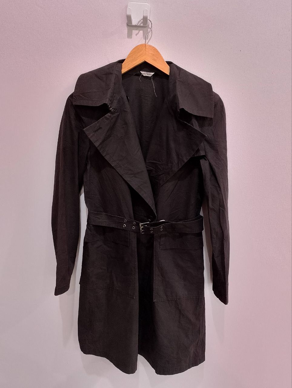 If Six Was Nine PLANET REMIX Made in Japan Black Trench Coats Size S / US 4 / IT 40 - 2 Thumbnail