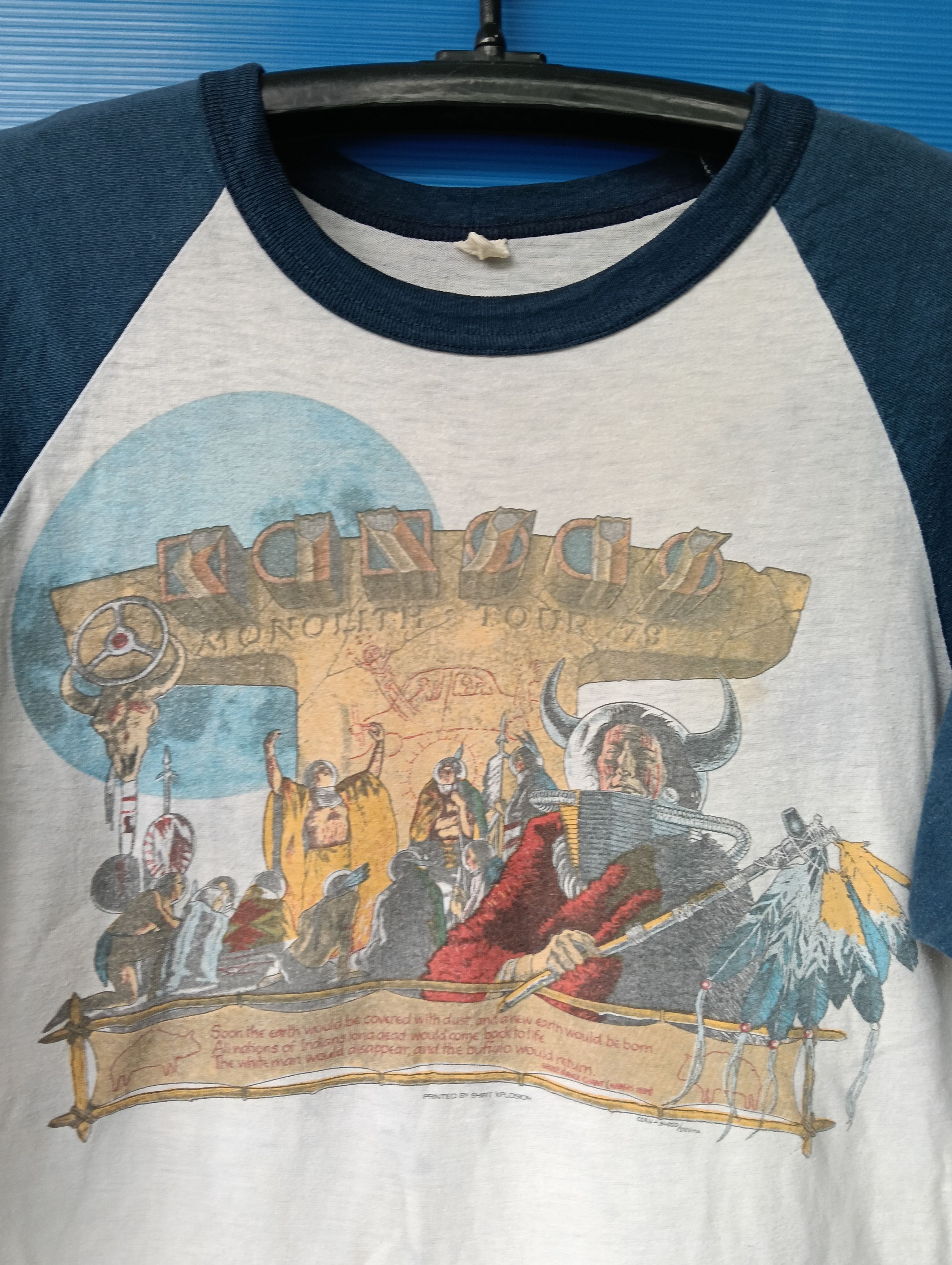 Vintage Kansas monolith 1979 Tour Vtg T Shirt. Size US L / EU 52-54 / 3 - 2 Thumbnail