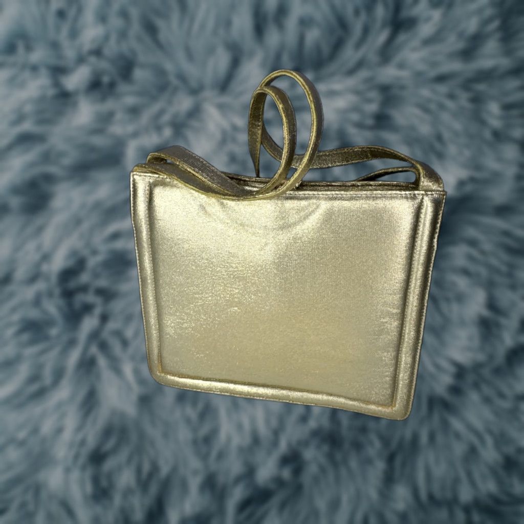 CO VINTAGE May Shoe Co Charleston WV Clutch Gold Woman’s Purse Bag Women's Clutch Bag Size ONE SIZE - 1 Thumbnail