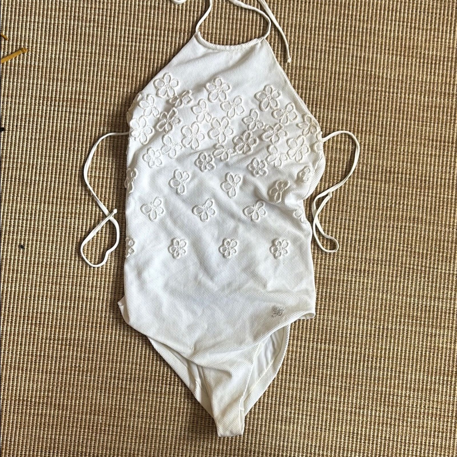 Blumarine NWT Blumarine White Floral One Piece Swimsuit Size L Size ONE SIZE - 1 Thumbnail