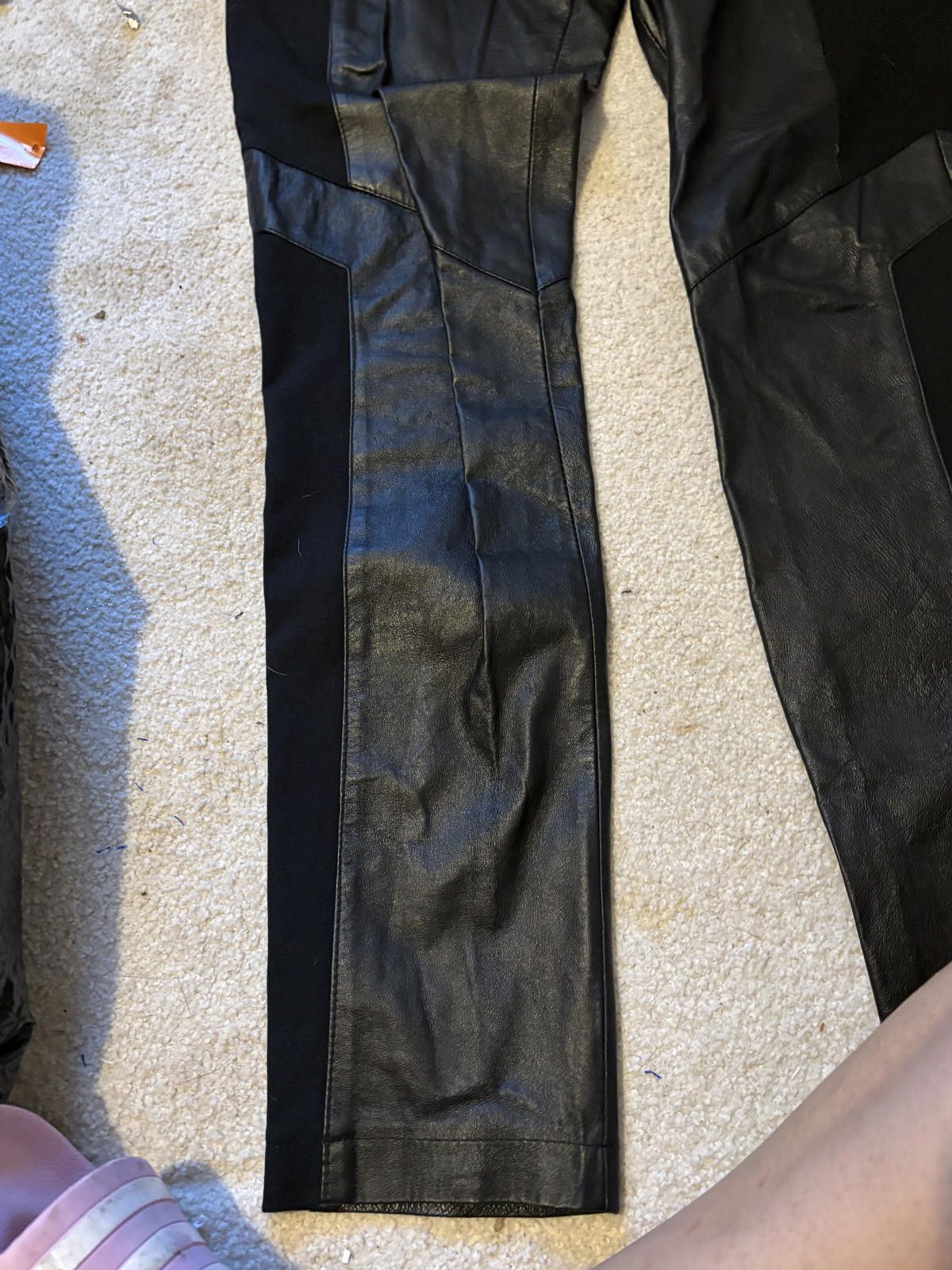 Other NEW Bb Dakota 100% Leather Isaac Motorcyle Leggings sz 10 Size 32" / US 10 / IT 46 - 6 Thumbnail