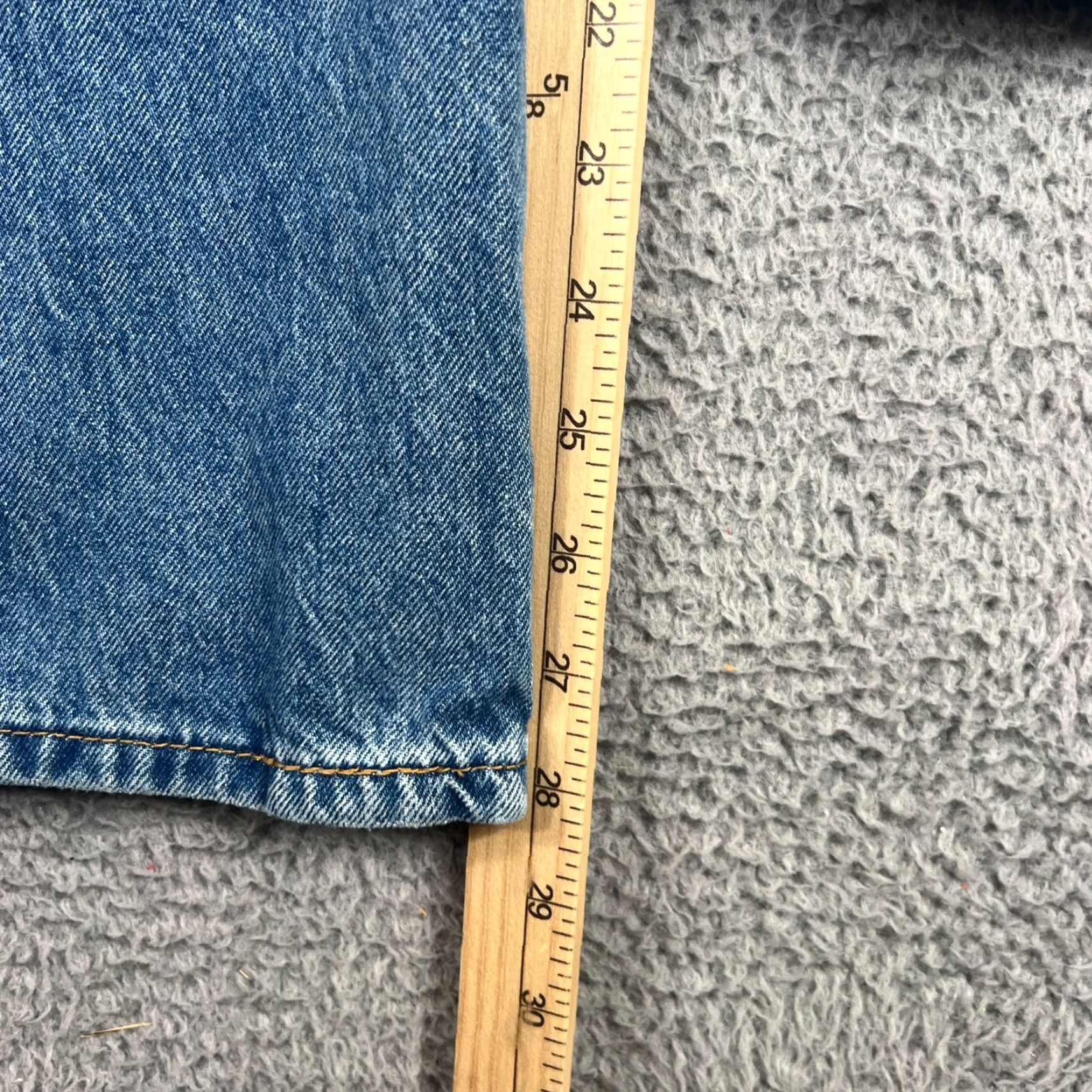 Levi's Levi's 502 Jeans Mens Regular 36x28 Blue Denim Distressed 5-Pocket Stretch Straight Denim Jeans Mens Regular Blue Distressed Levi's 502 Size US 36 / EU 52 - 3 Thumbnail