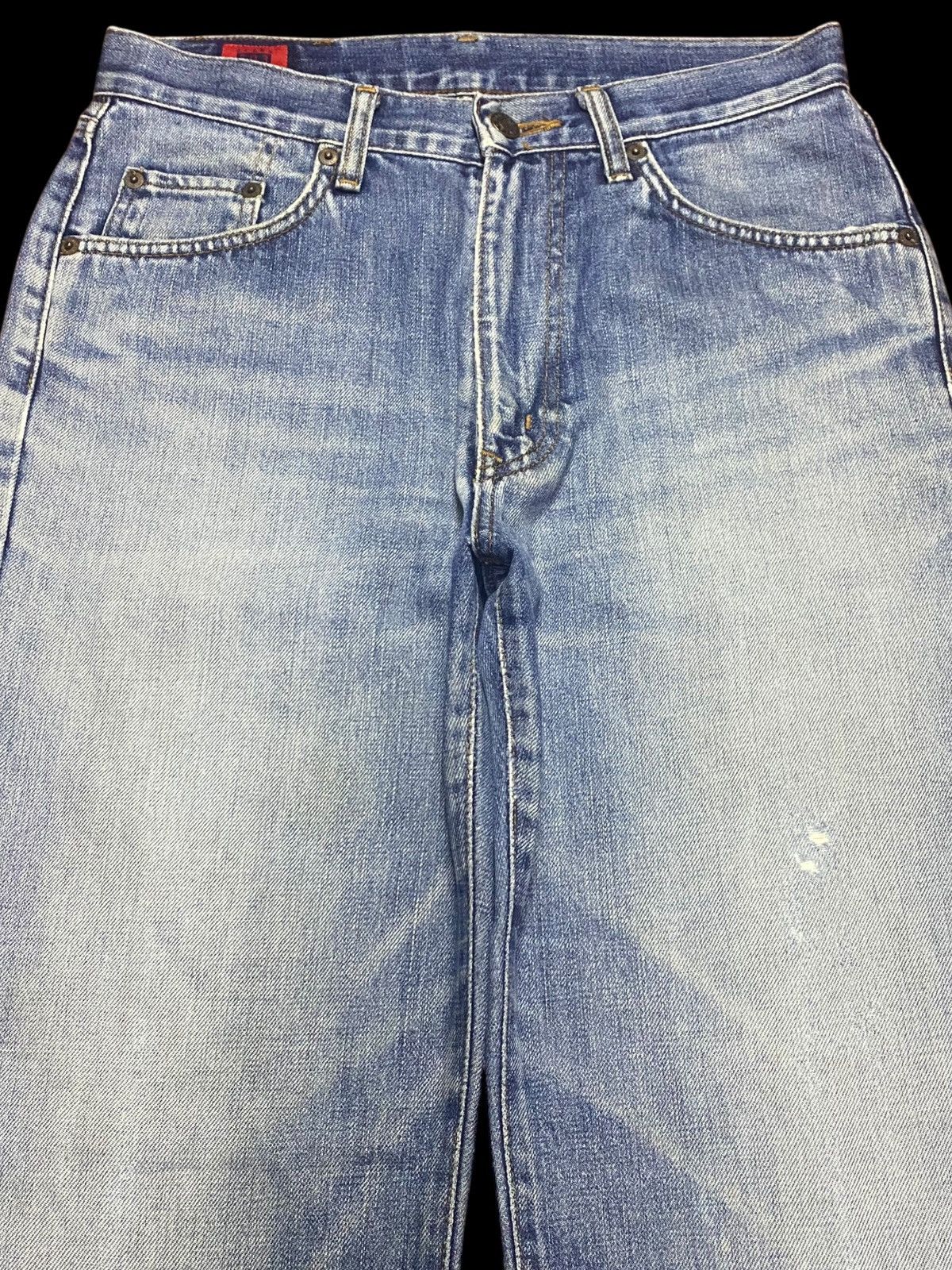 Edwin Vintage Edwin 503z Faded Wash Distressed Loose Jeans Size US 30 / EU 46 - 3 Thumbnail