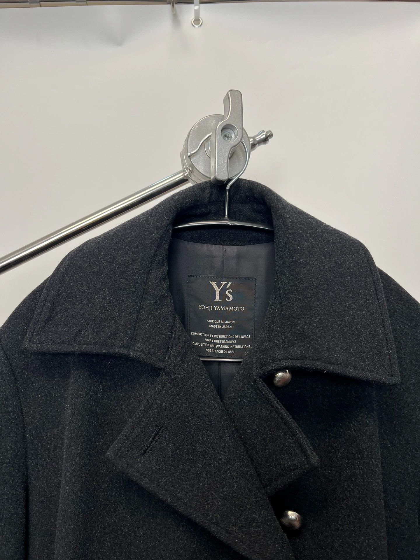 Yohji Yamamoto Yohji Yamamoto YS Wool Blend Button-Down Coat Size L / US 10 / IT 46 - 7 Thumbnail