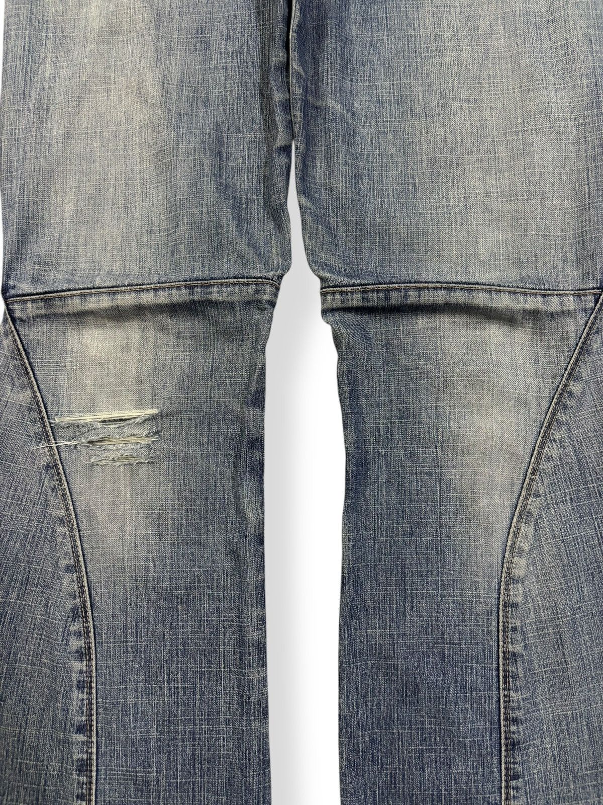 Marithe + Francois Girbaud Vintage Marithe Francois Girbaud Flare Distressed Jeans Size 29" - 6 Thumbnail