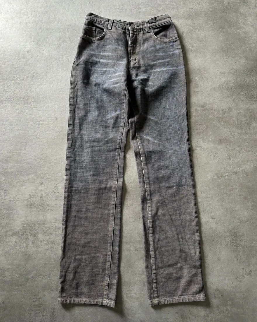 2000s Jean Paul Gaultier Raw Reversed Denim Pants