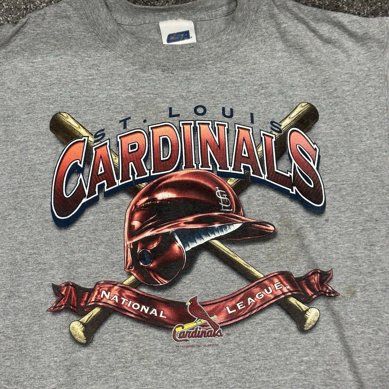 CSA Vtg St. Louis Cardinals Grey T Shirt National League Size M Size US M / EU 48-50 / 2 - 4 Thumbnail