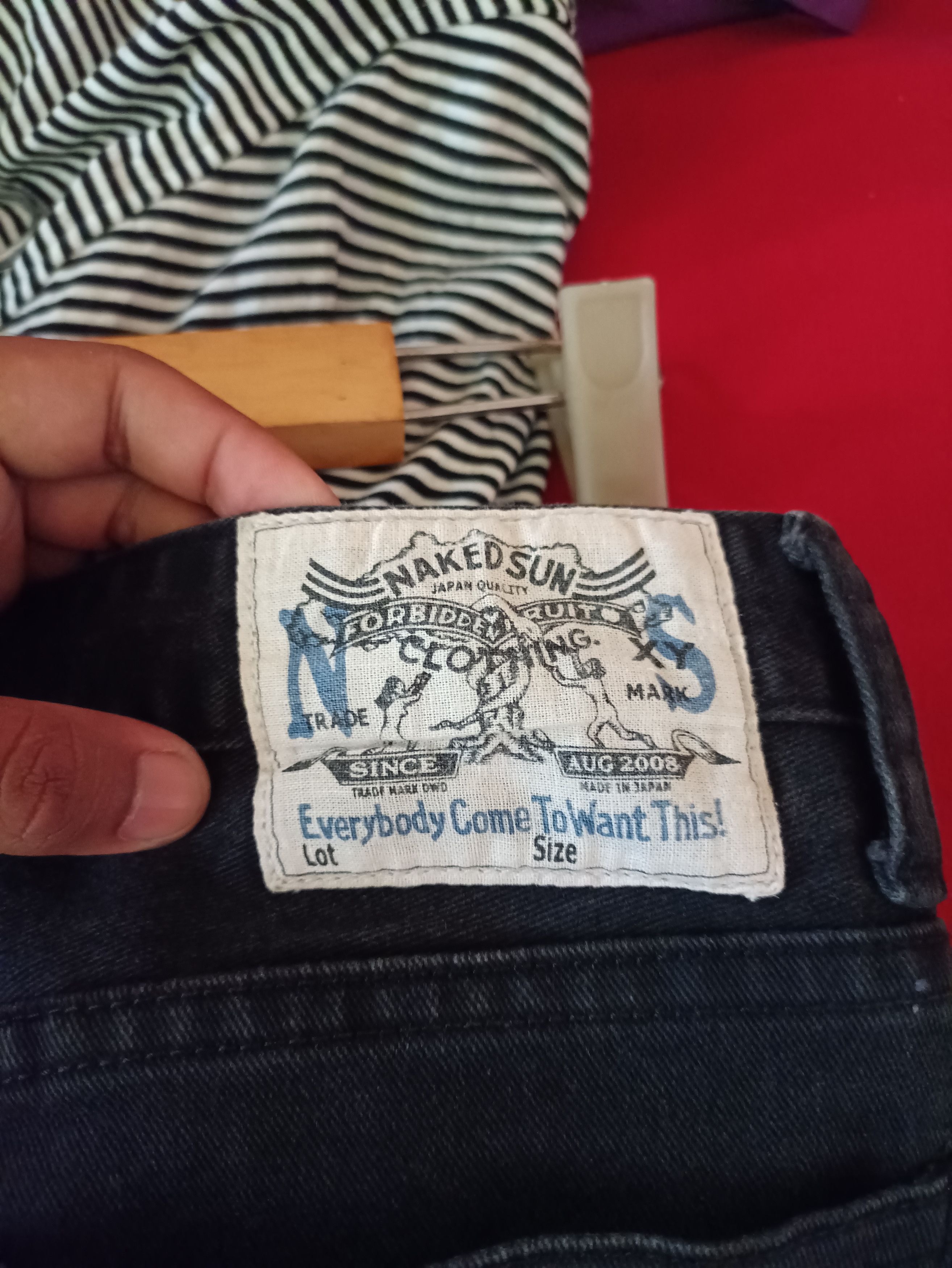 Japanese Brand Nakedsun Redline selvedge black denim pants Size US 30 / EU 46 - 8 Thumbnail