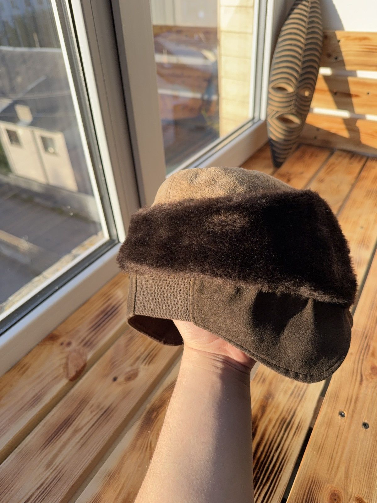 Japanese Brand Retro 90s Vintage Furst Faux Suede Fur Earflap Winter Cap Size ONE SIZE - 9 Thumbnail