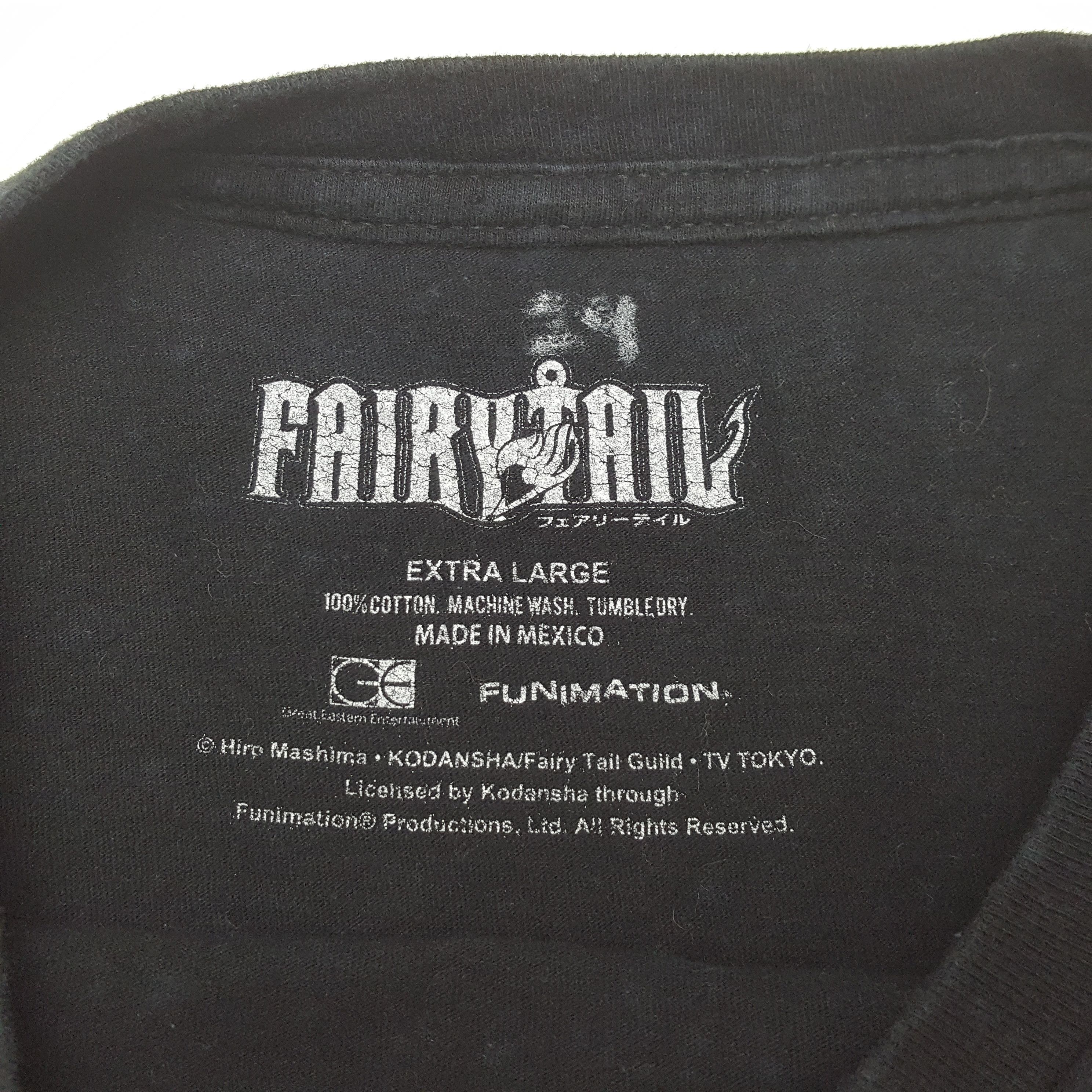 Vintage Vintage Fairytail Japanese Animated Series T-shirt RR26 Size US XL / EU 56 / 4 - 4 Thumbnail
