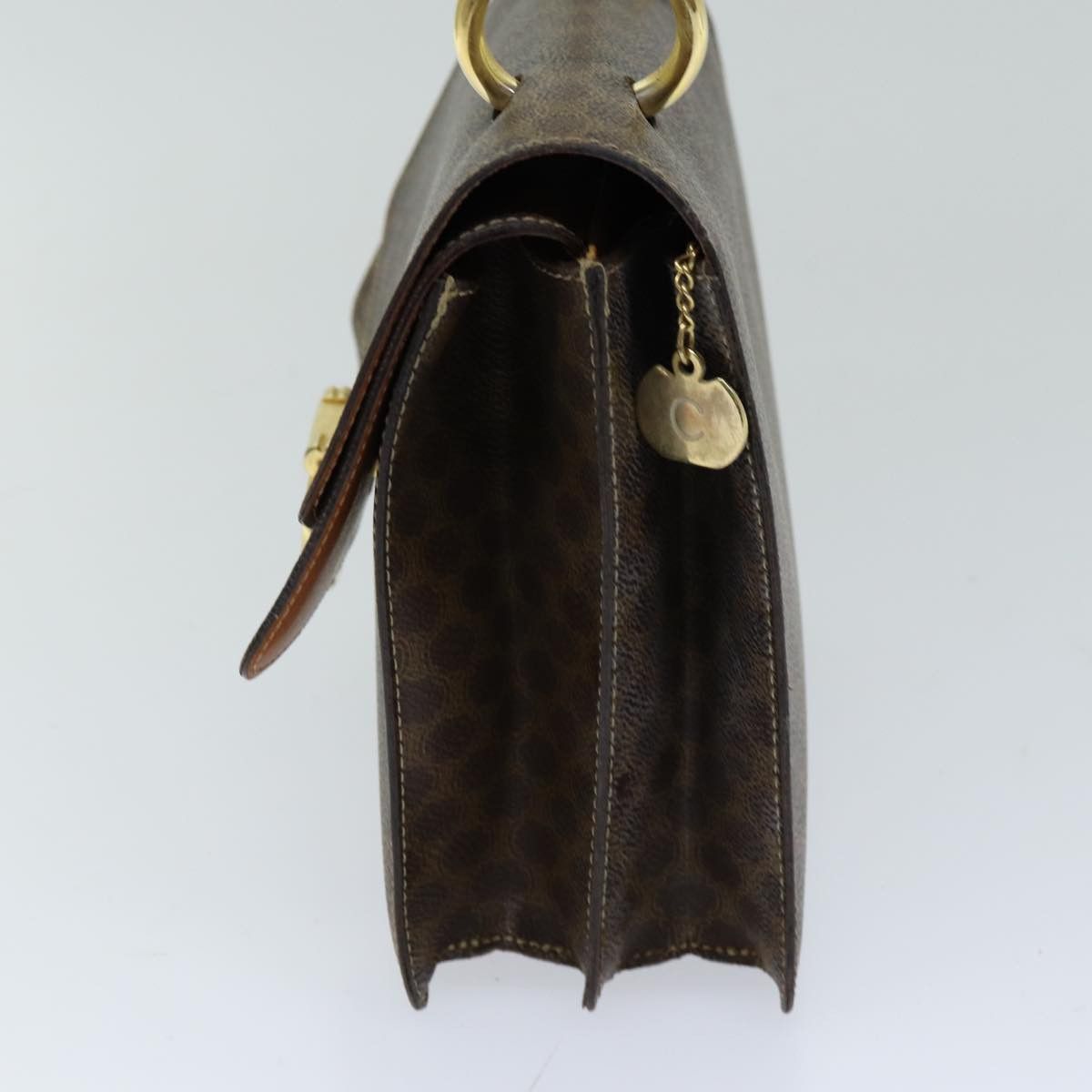 Celine CELINE Macadam Canvas Hand Bag Pvc Brown Size ONE SIZE - 4 Thumbnail