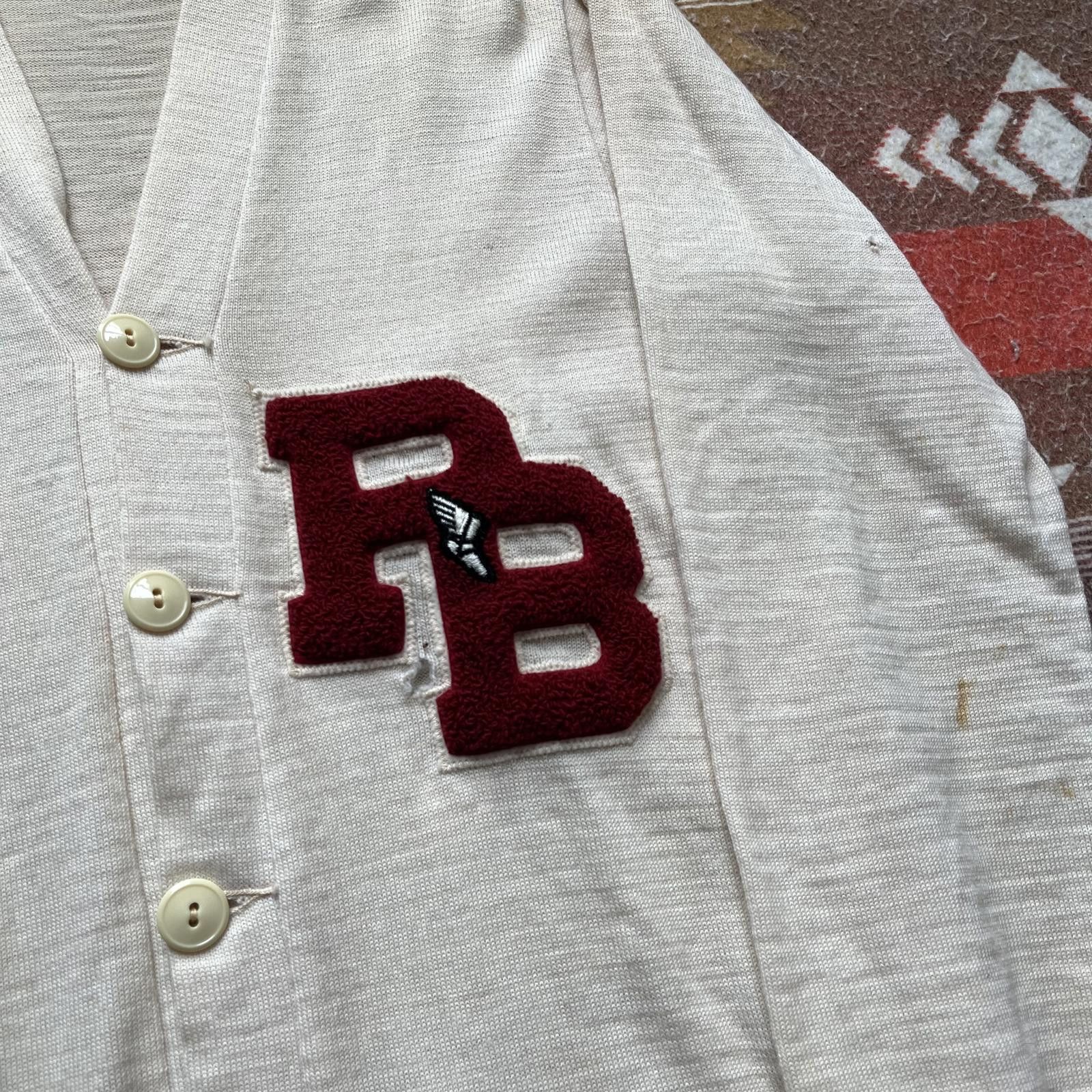 New Era × Vintage Vintage 60s Letterman Cross Country Track Running Cardigan Size US M / EU 48-50 / 2 - 2 Thumbnail