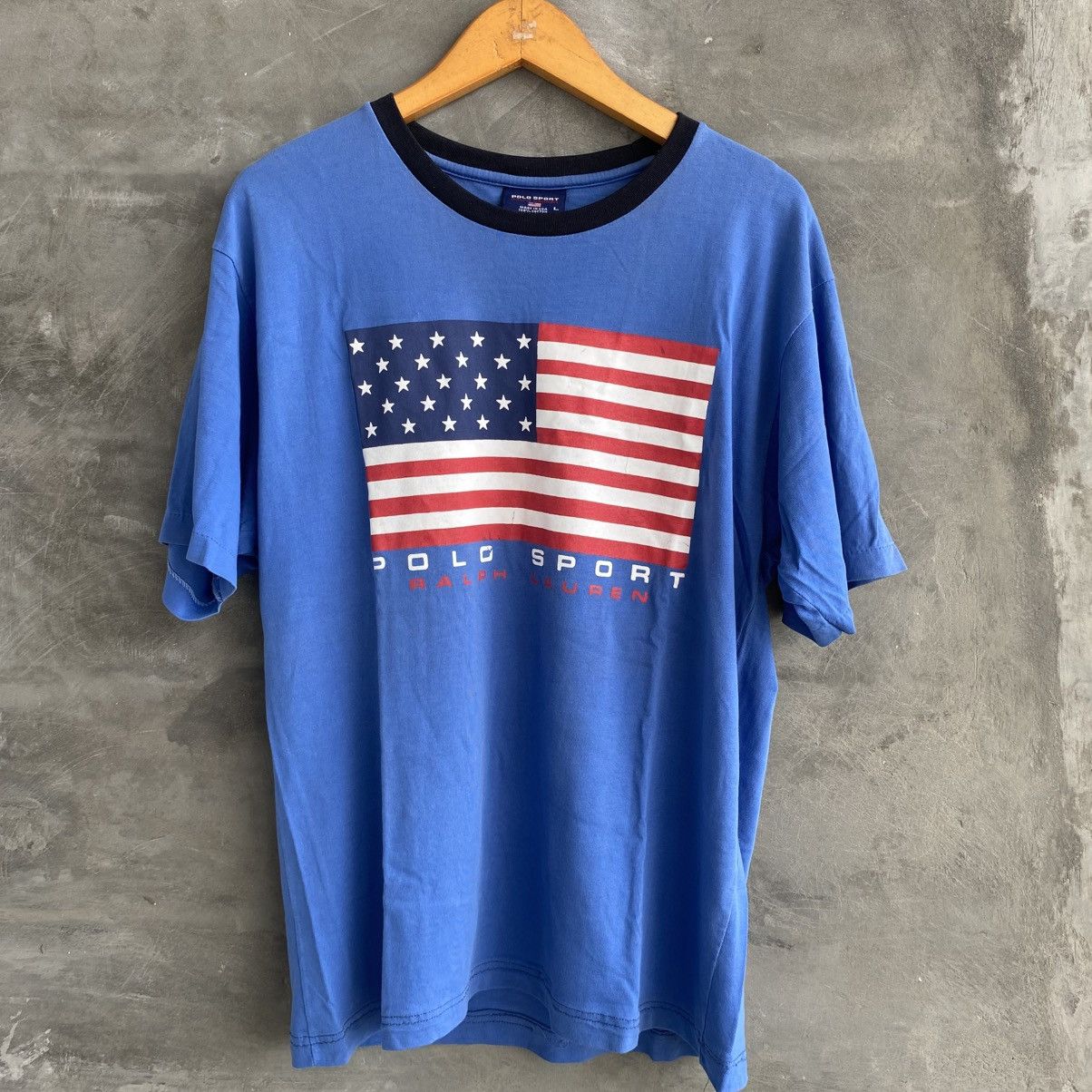 Polo Ralph Lauren Vintage T-shirt Polo Sport RL Size US L / EU 52-54 / 3 - 1 Thumbnail