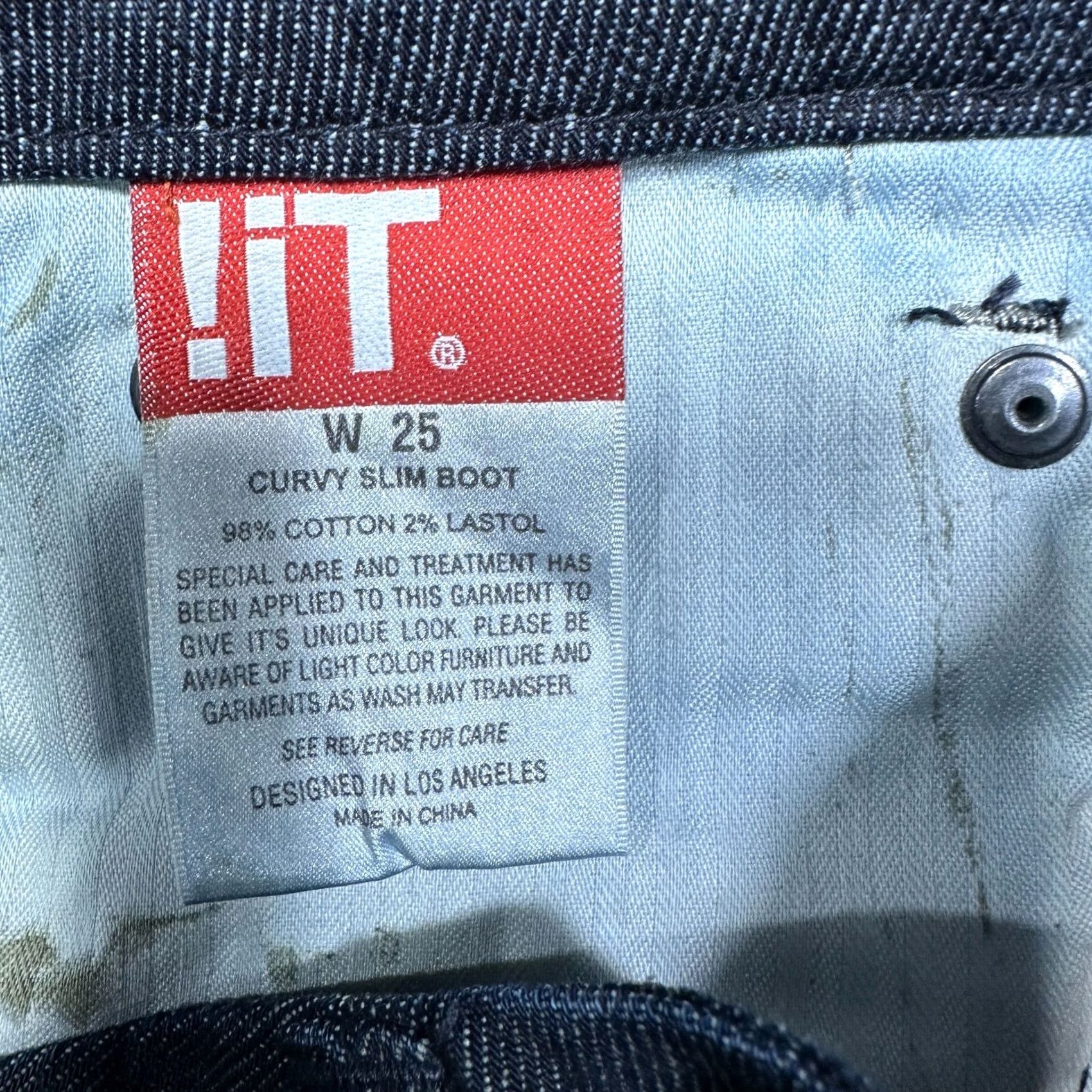 Vintage Nike Jeans Womens 25 Curvy Slim Boot Cotton Stretch Pockets Dark Wash Blue 5-Pocket Design Bootcut Jeans Womens Size 25 Jeans Slim Bootcut Mattched? Size 42" / US 20 - 6 Thumbnail