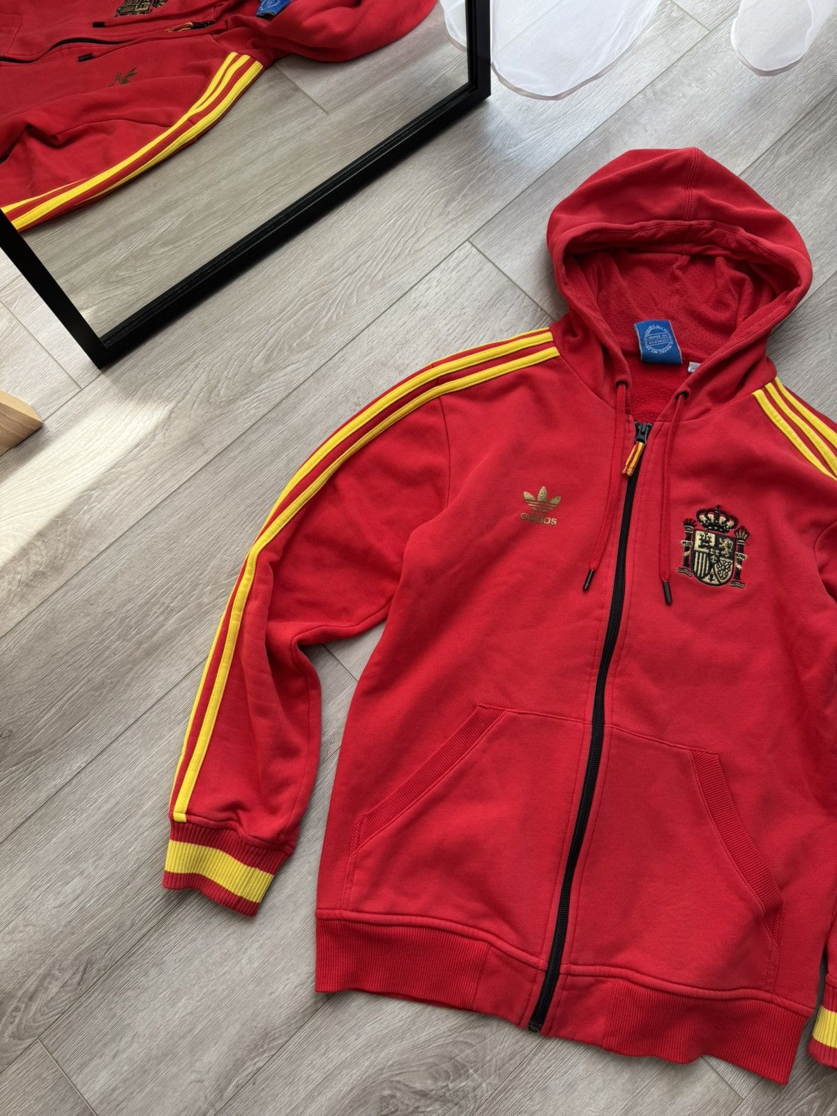 Adidas × Vintage 2011 Spain Adidas Zip Track Jacket Size US S / EU 44-46 / 1 - 2 Thumbnail