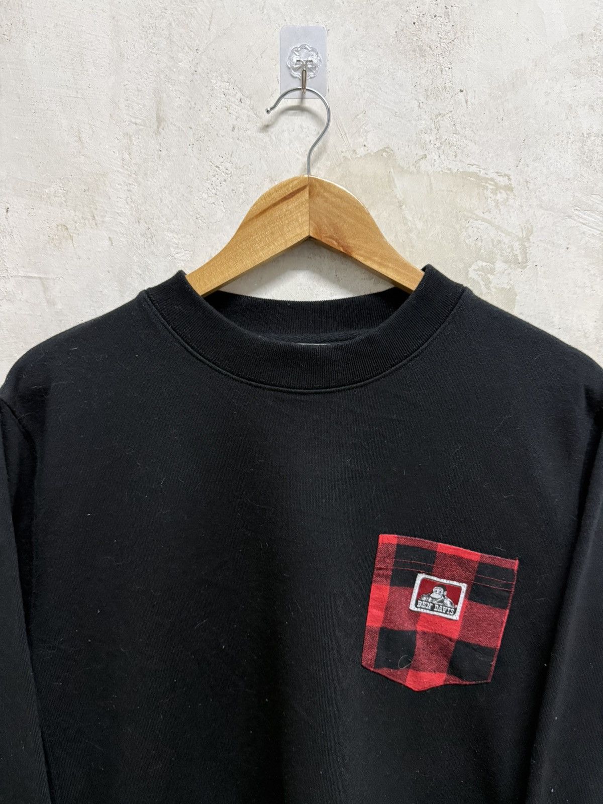 Ben Davis 2000s Ben Davis Checkered Pocket Sweatshirt Size US S / EU 44-46 / 1 - 4 Thumbnail