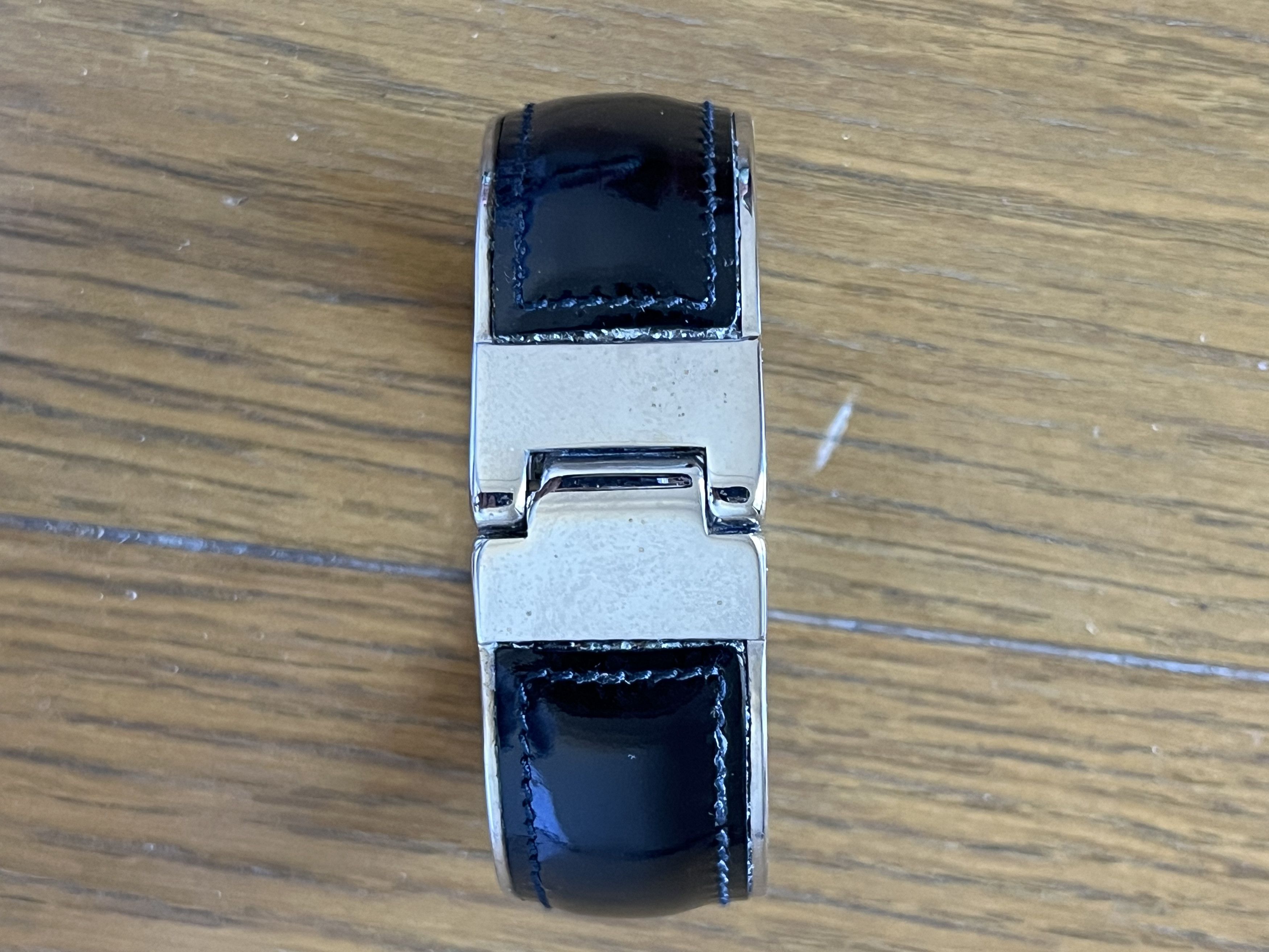 Gucci Gucci vintage silver and black leather bracelet Size ONE SIZE - 4 Thumbnail